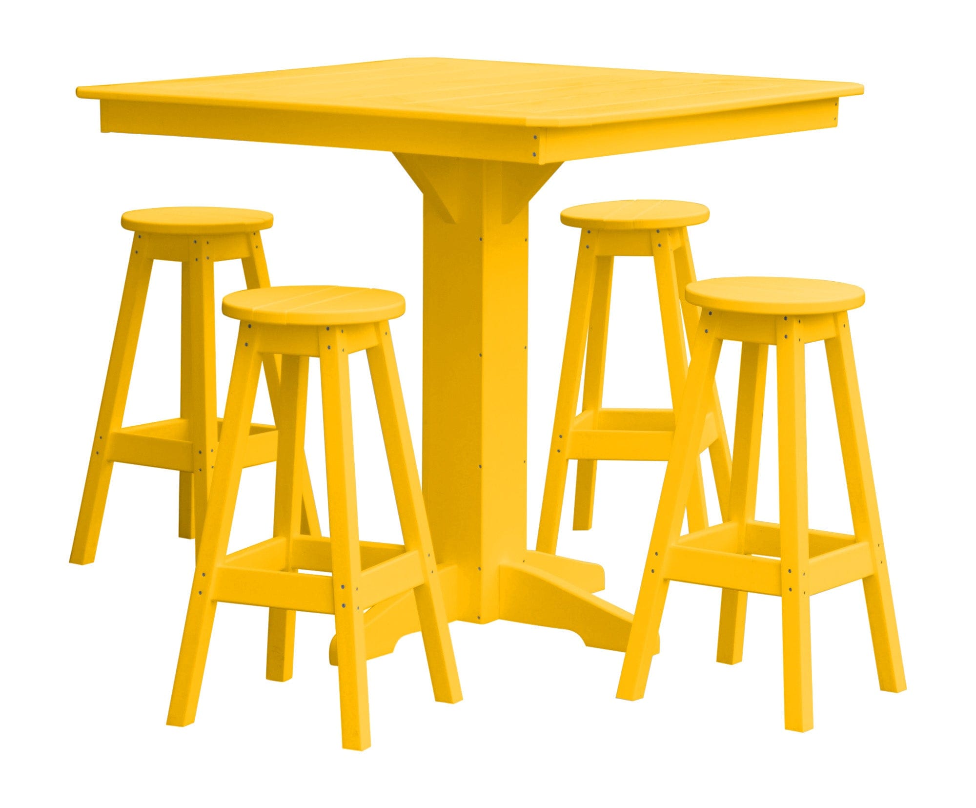 Keystone Amish Co. Sierra 5-Piece Poly Bar Stool Dining Set