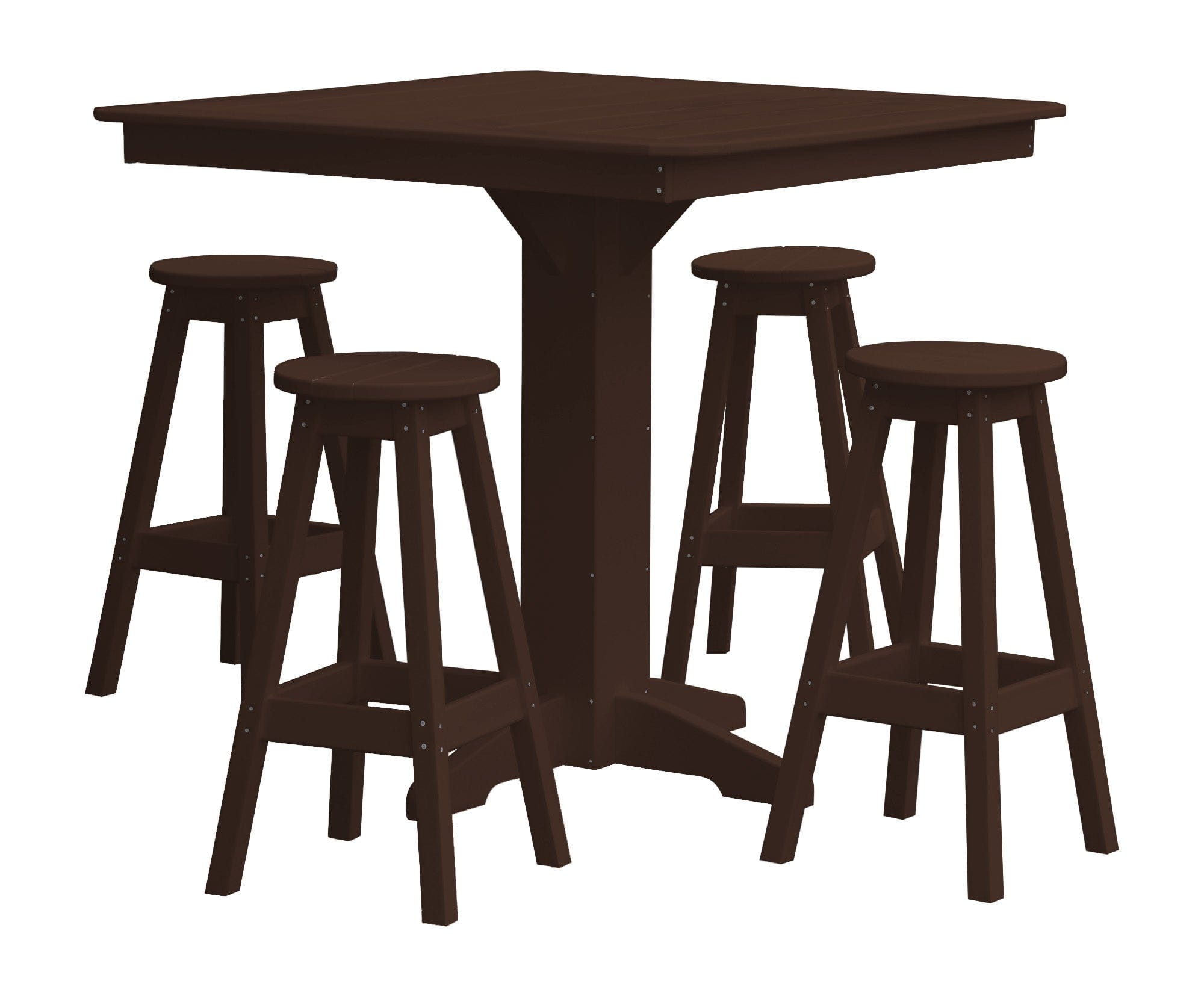 Keystone Amish Co. Sierra 5-Piece Poly Bar Stool Dining Set