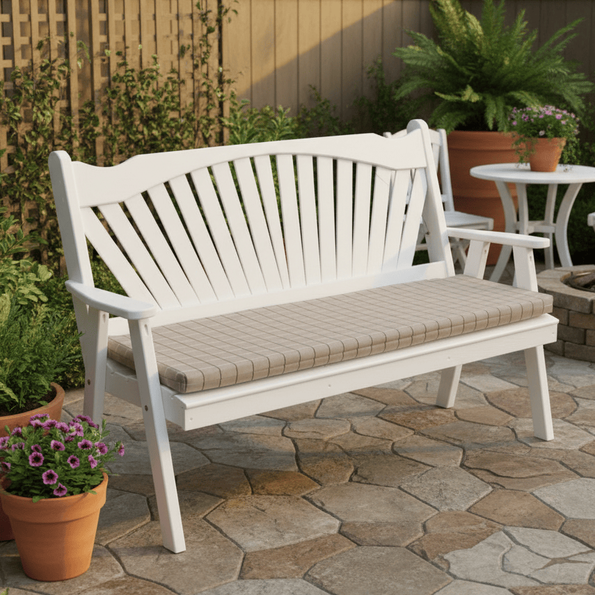 Keystone Amish Co. Sunburst Wooden Garden Bench