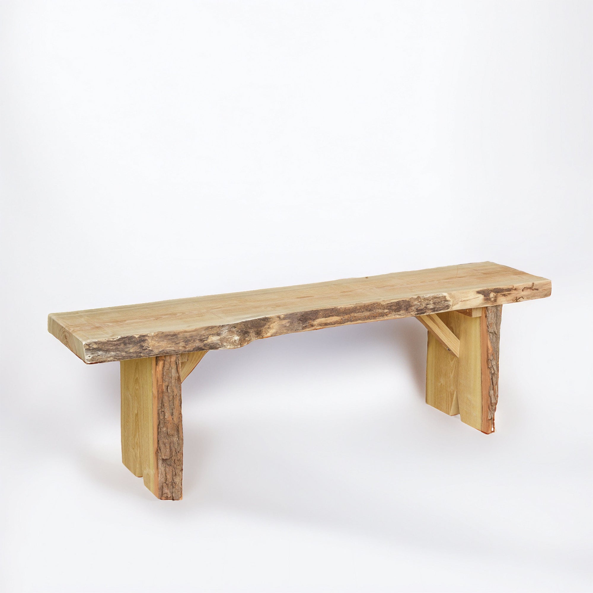 Keystone Amish Co. Palmer Live Edge Backless Bench