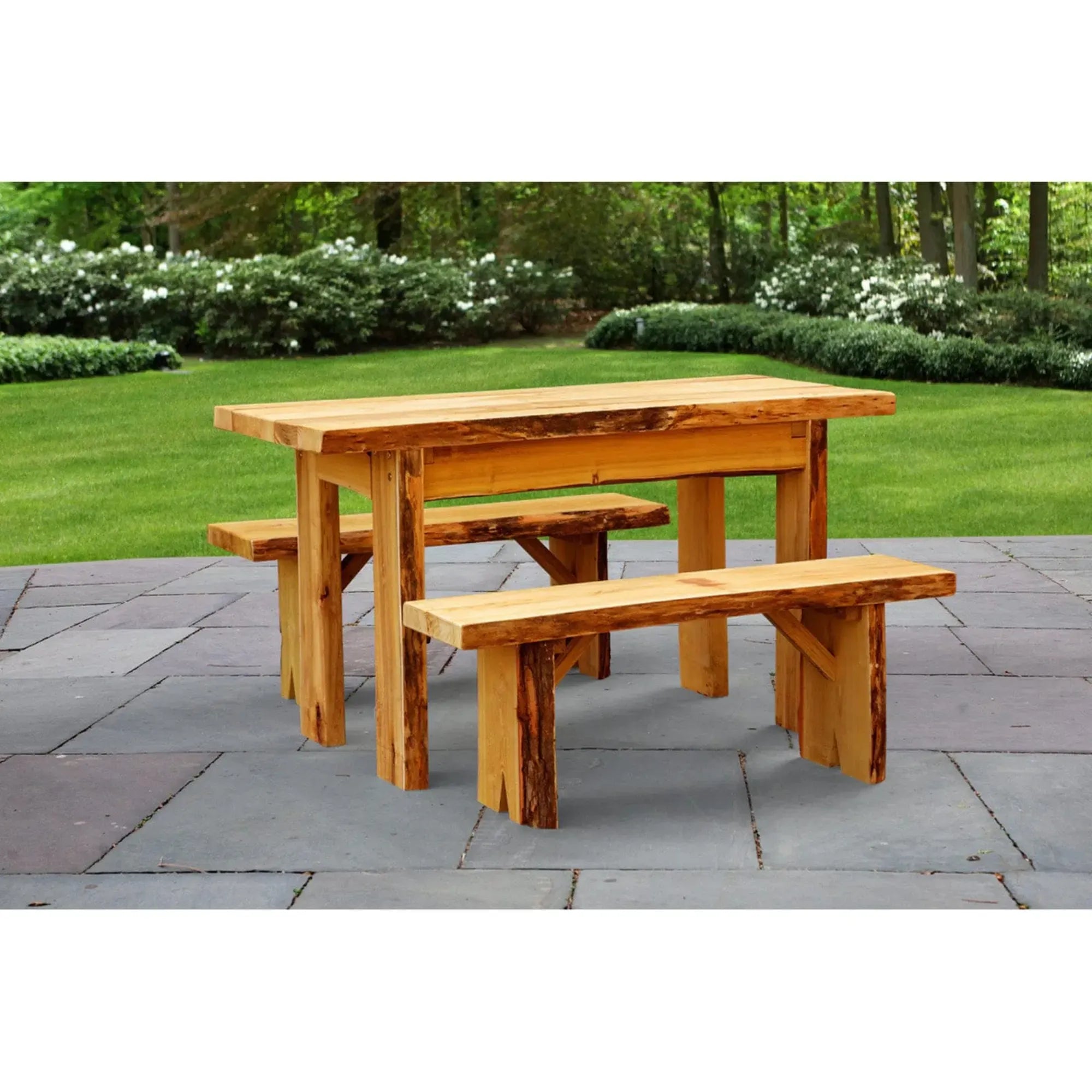 Keystone Amish Co. Brookwood Rustic Outdoor Dining Set