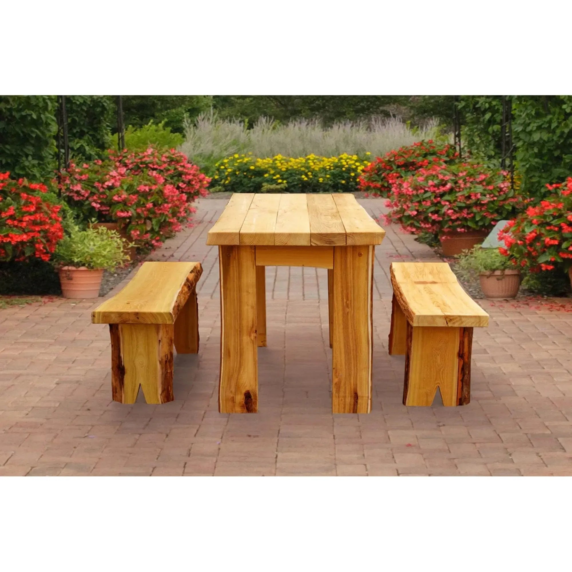 Keystone Amish Co. Brookwood Rustic Outdoor Dining Set