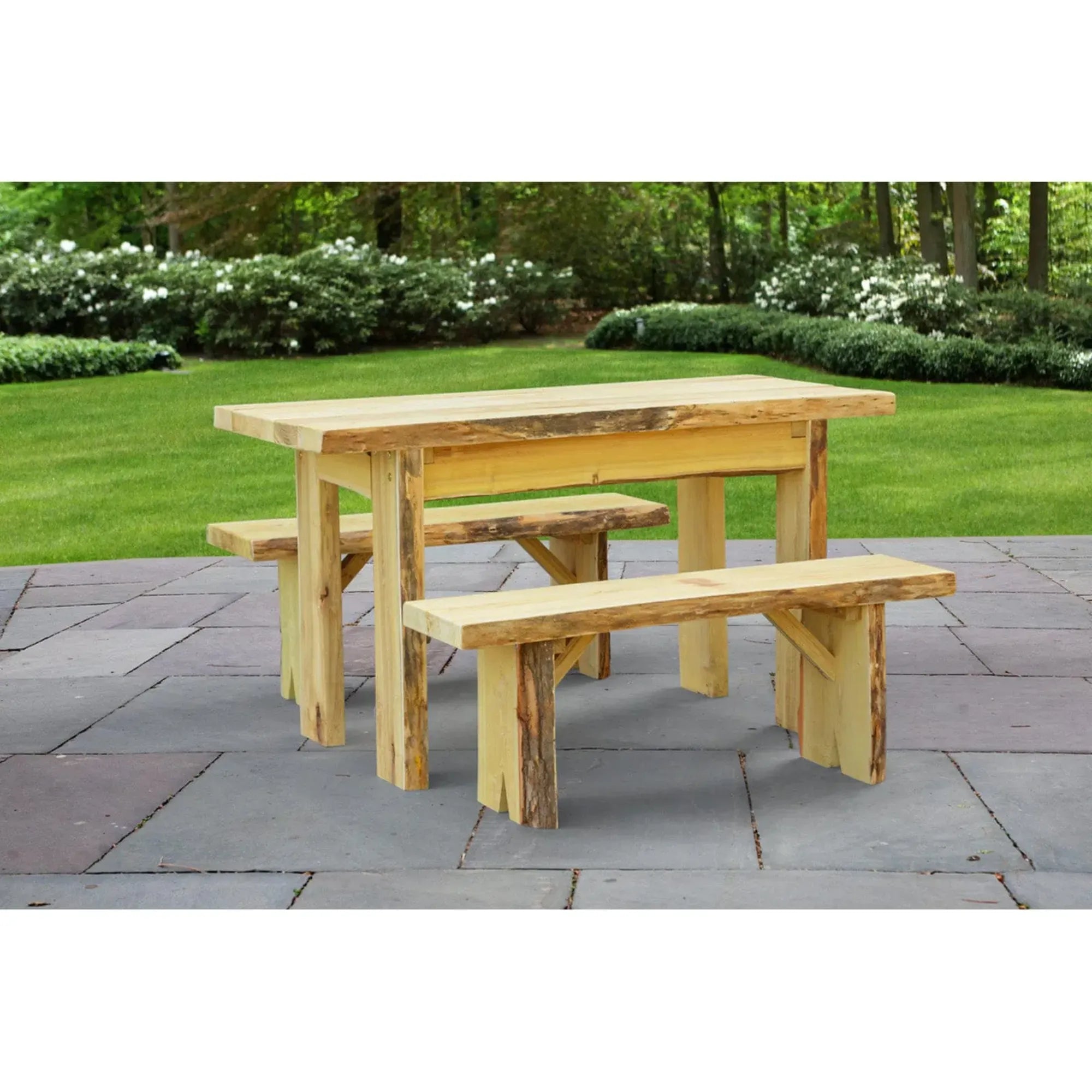 Keystone Amish Co. Brookwood Rustic Outdoor Dining Set