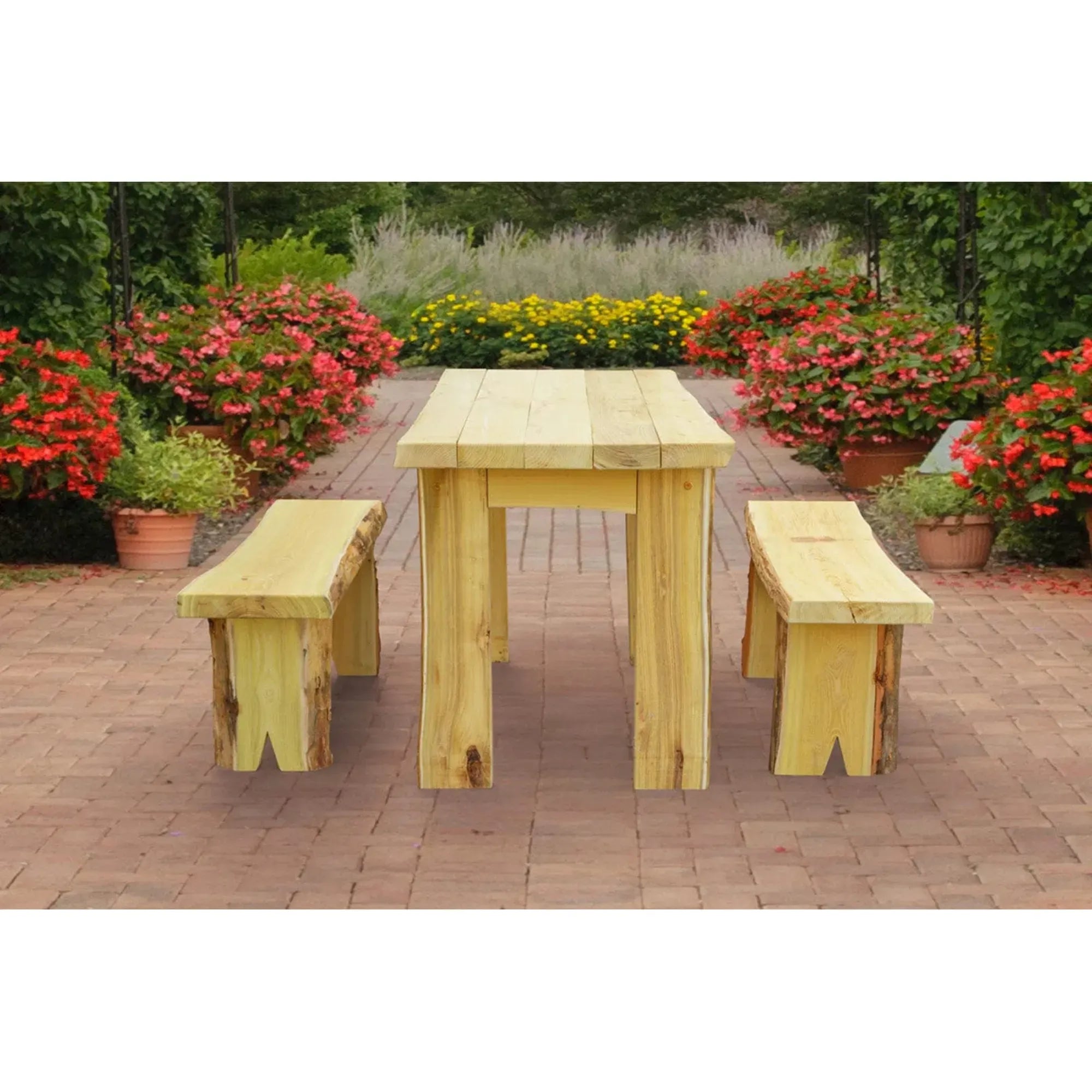 Keystone Amish Co. Brookwood Rustic Outdoor Dining Set