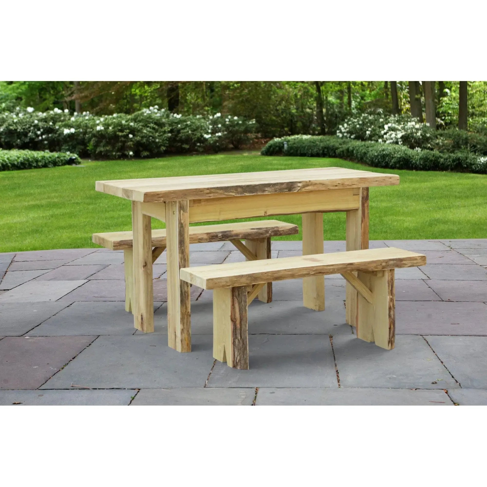 Keystone Amish Co. Brookwood Rustic Outdoor Dining Set