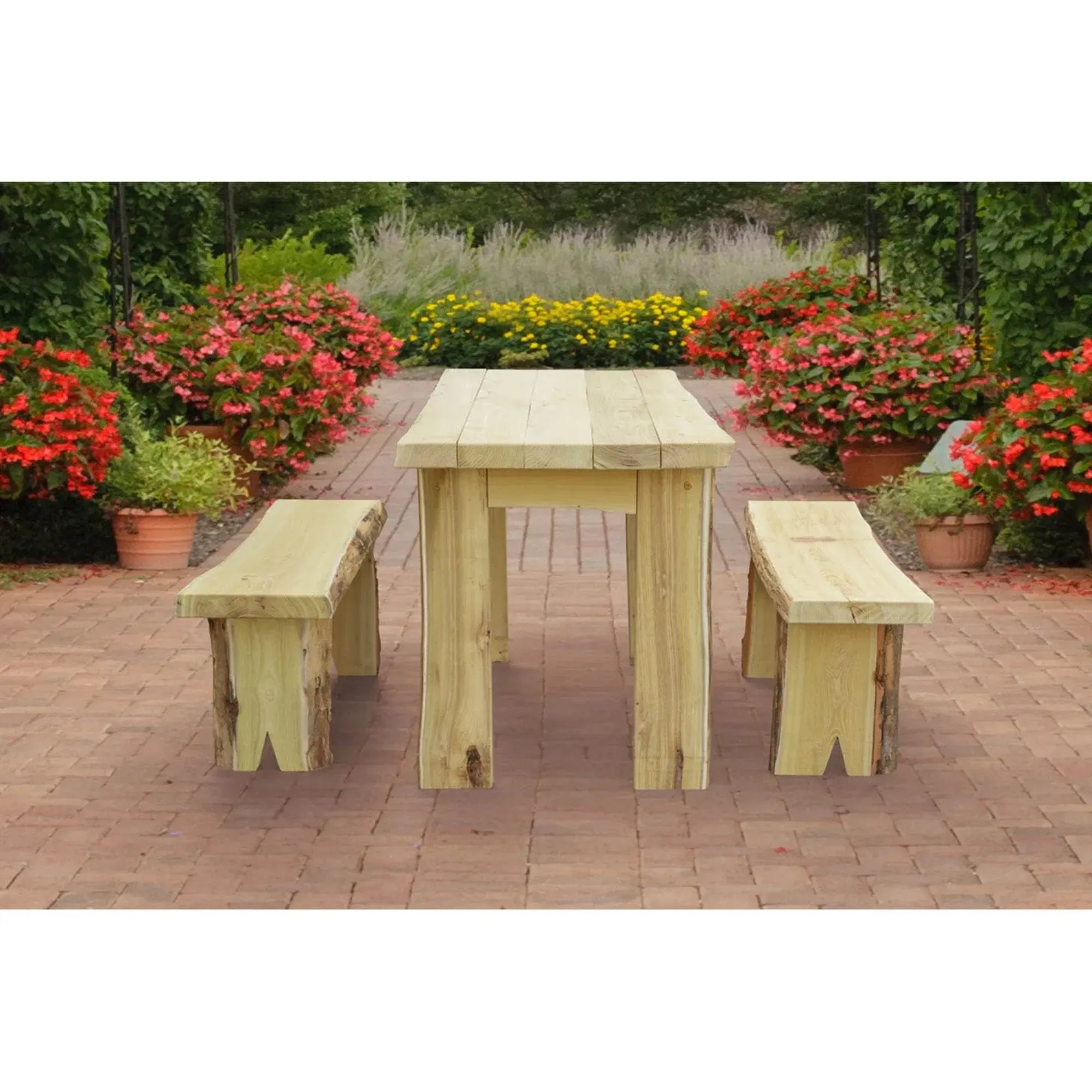 Keystone Amish Co. Brookwood Rustic Outdoor Dining Set