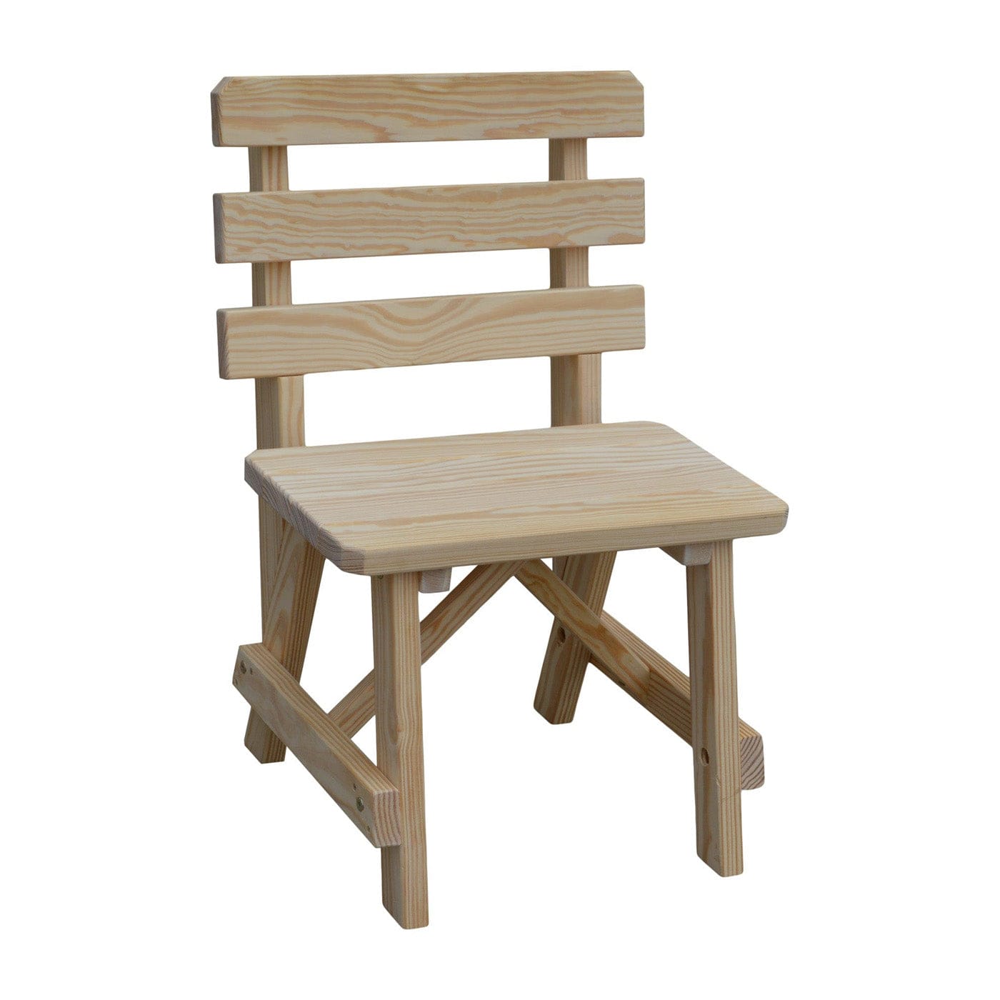 Keystone Amish Co. Traditional Wooden Backed Outdoor Bench