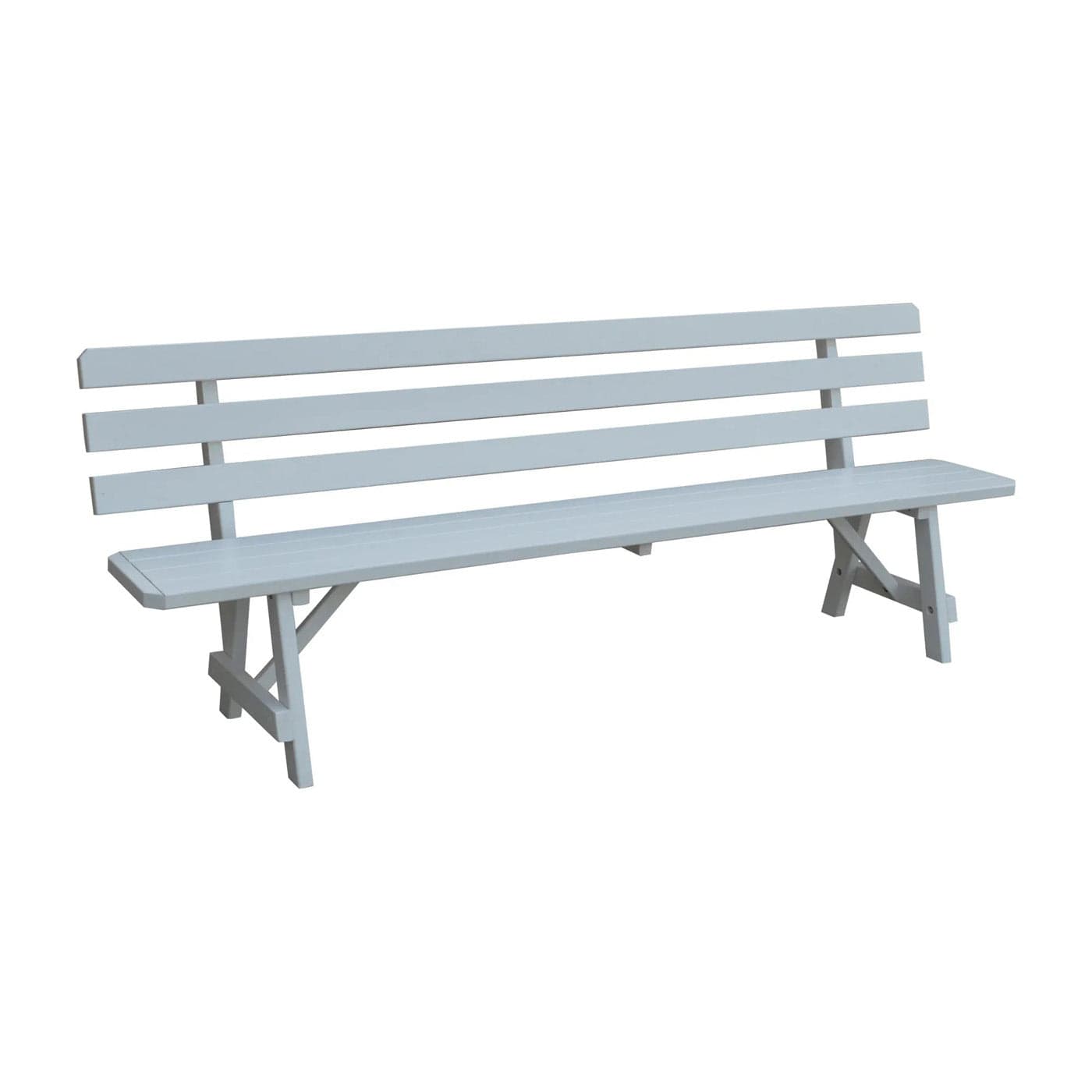 Keystone Amish Co. Traditional Wooden Backed Outdoor Bench