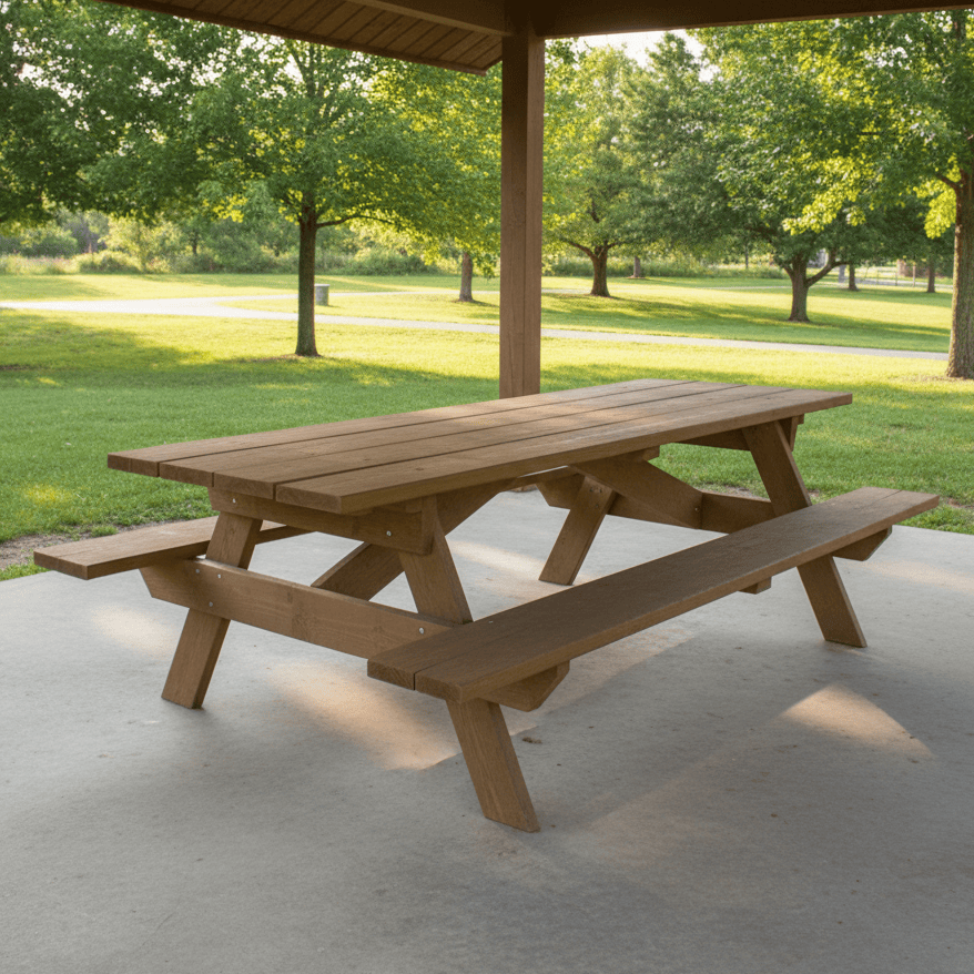 Keystone Amish Co. Heavy Duty Pressure Treated Wood Picnic Table