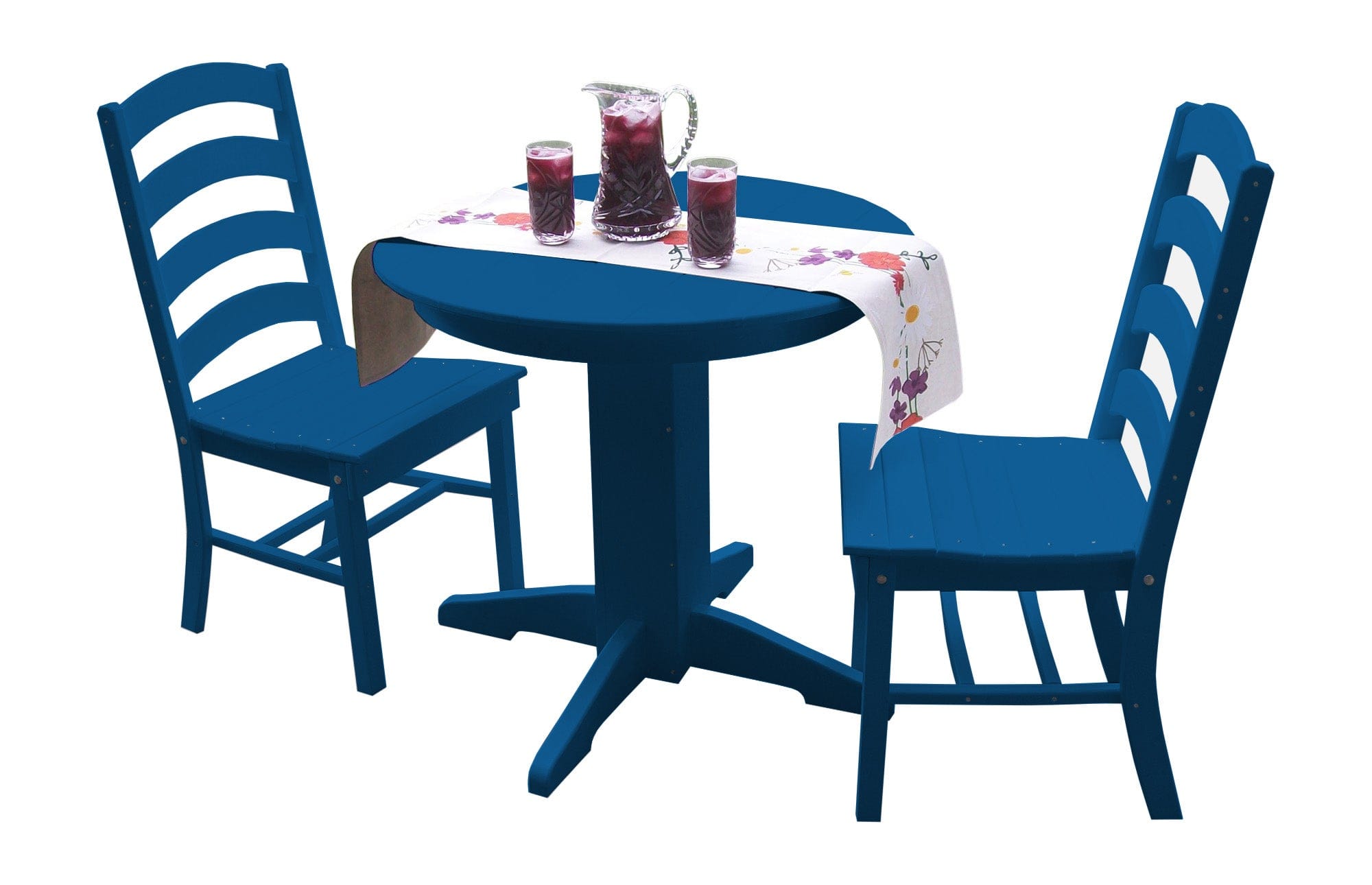 Keystone Amish Co. Poly Composite Josie 3-Piece Outdoor Dining Set with Round Table