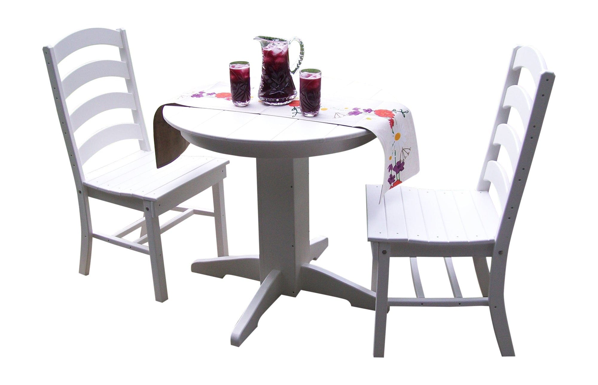 Keystone Amish Co. Poly Composite Josie 3-Piece Outdoor Dining Set with Round Table