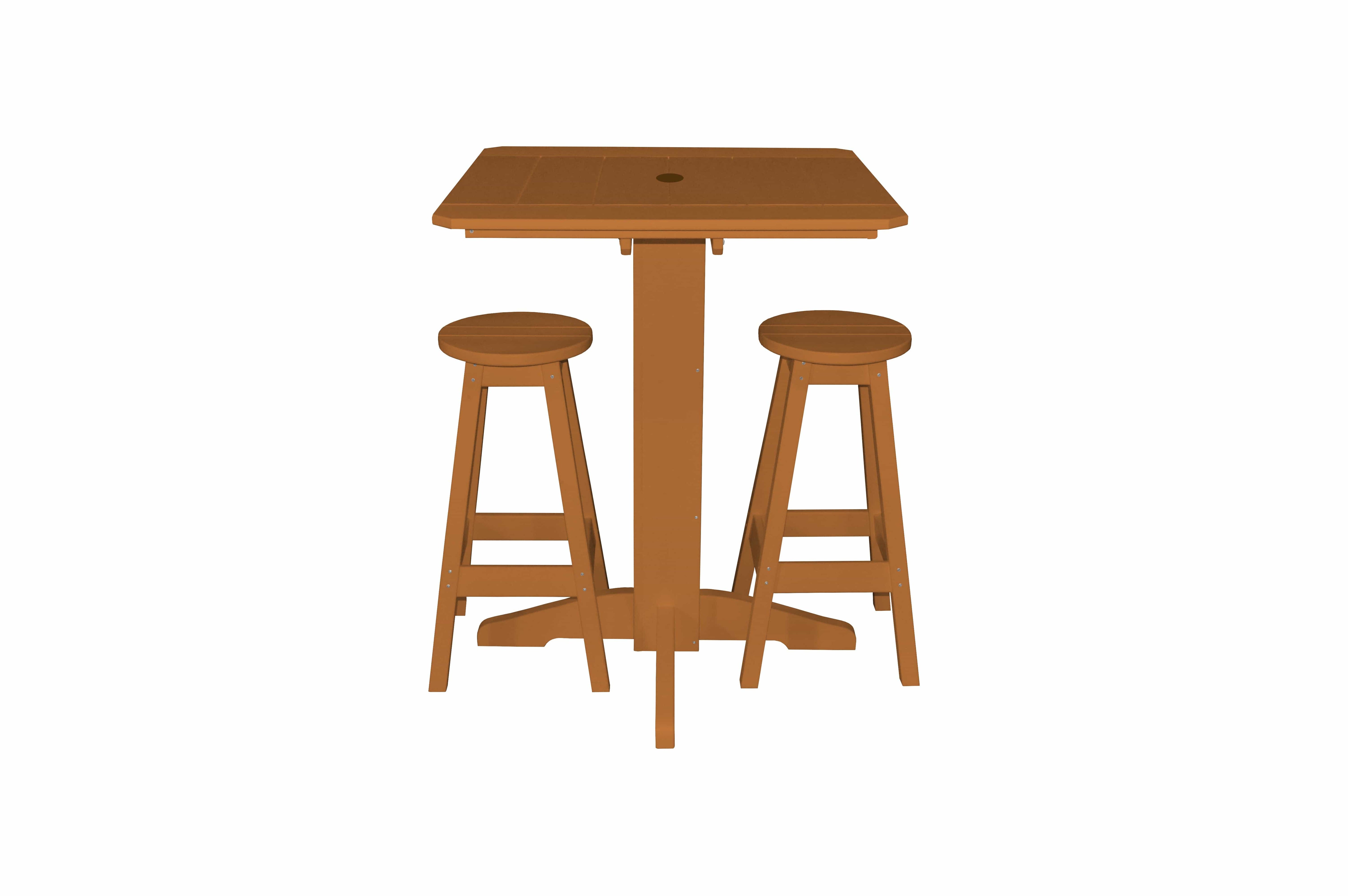 Keystone Amish Co. Sierra 3-Piece Poly Outdoor Bar Set