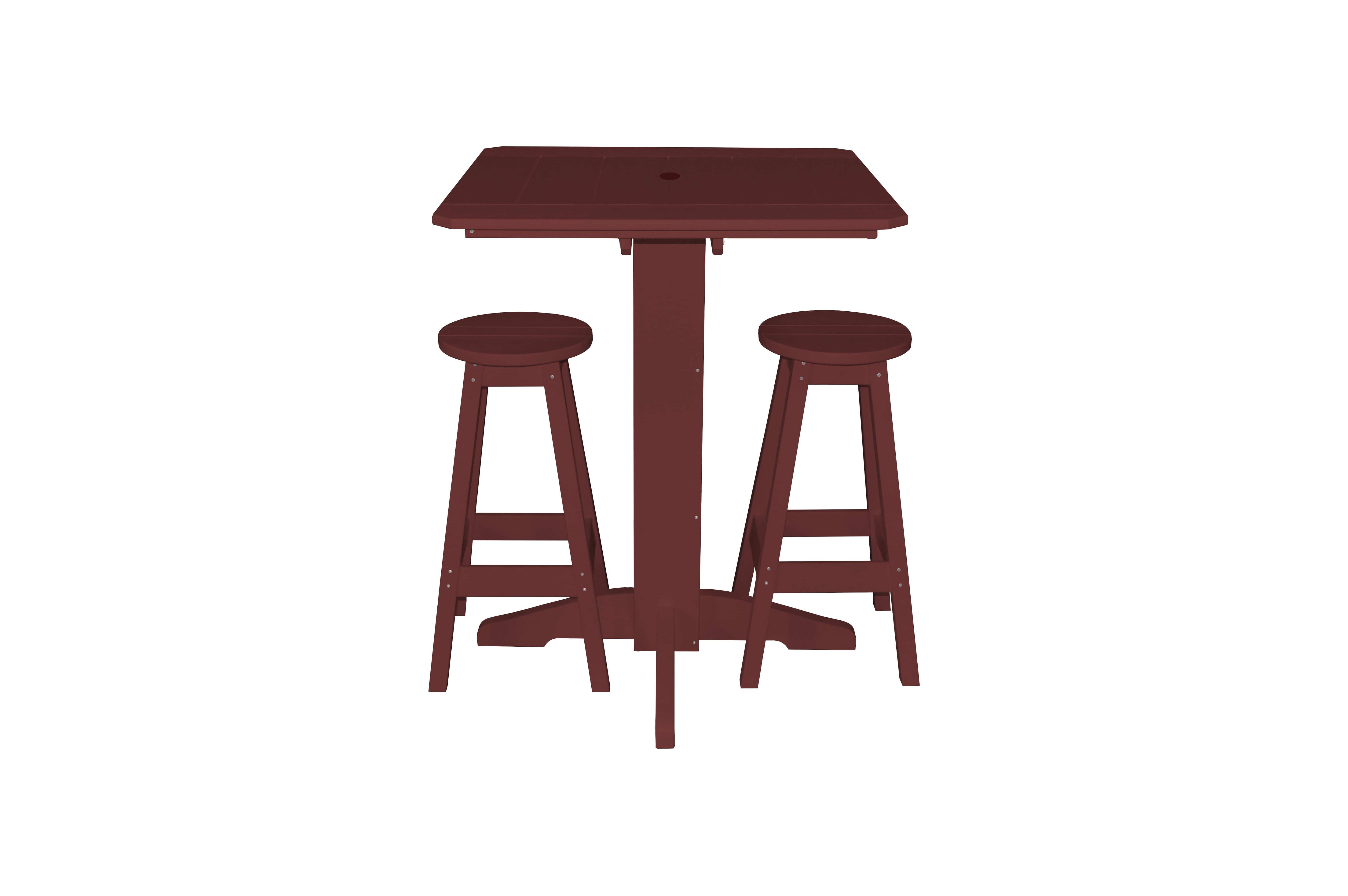 Keystone Amish Co. Sierra 3-Piece Poly Outdoor Bar Set