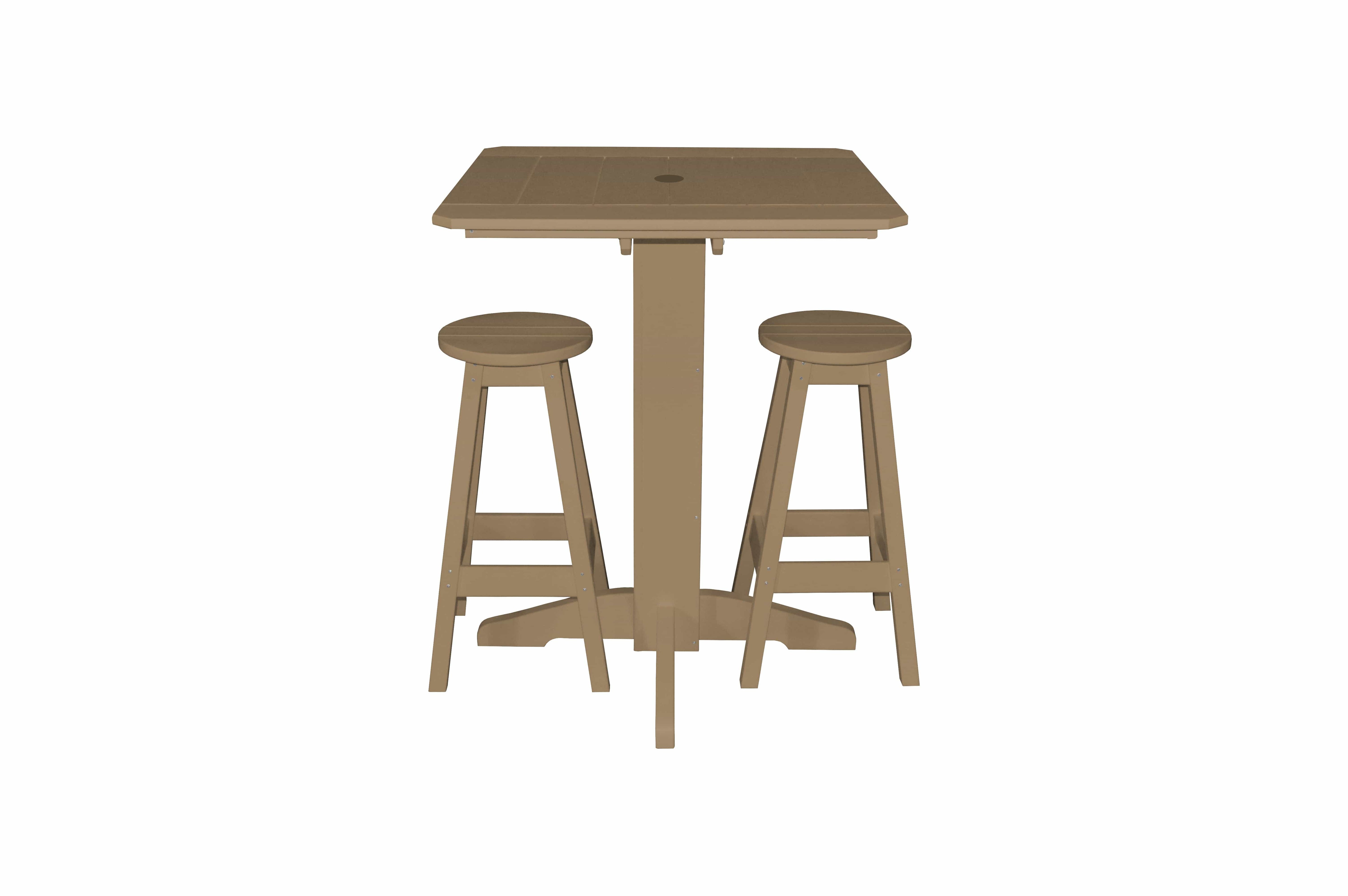 Keystone Amish Co. Sierra 3-Piece Poly Outdoor Bar Set