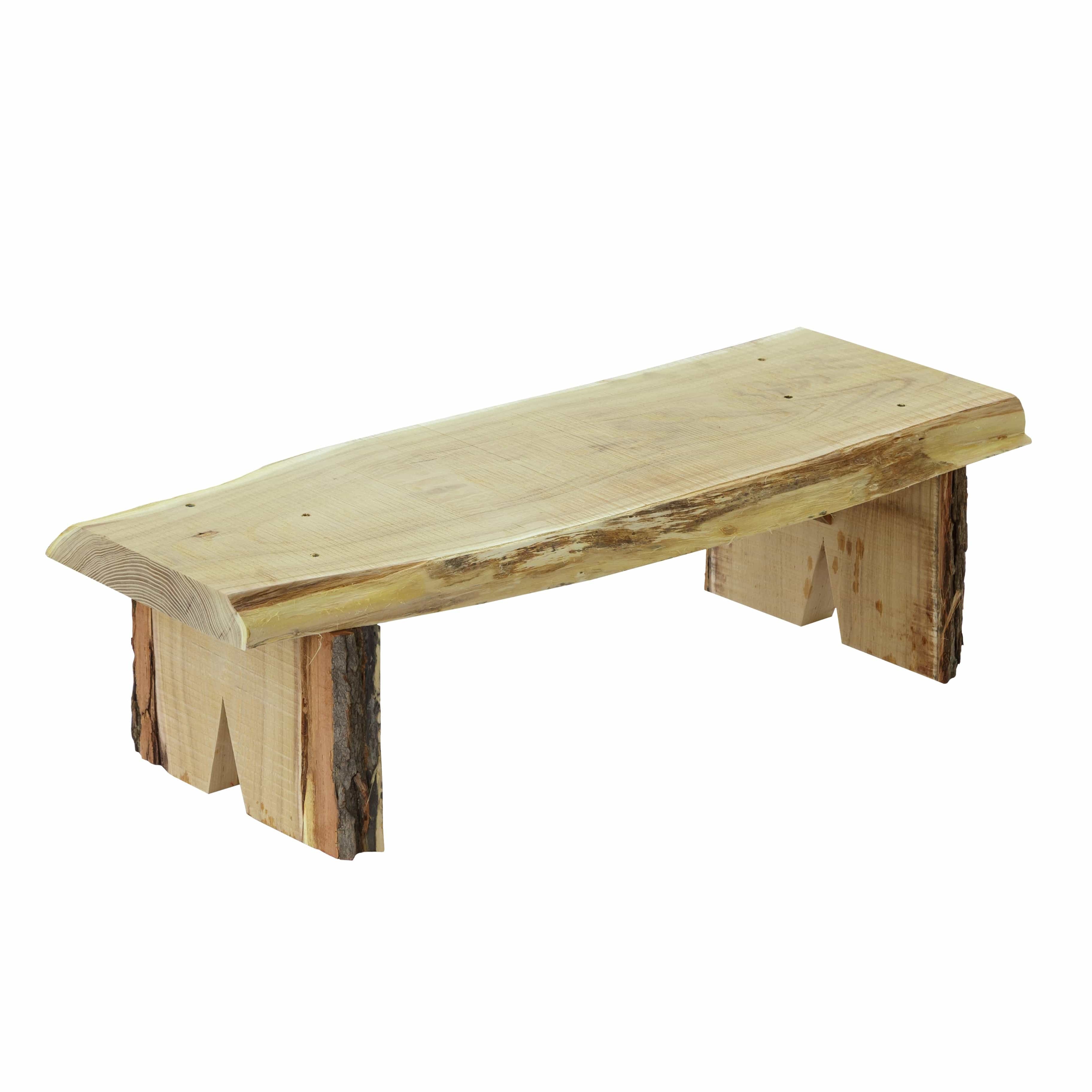 Keystone Amish Co. Palmer Live Edge Flower Pot Bench