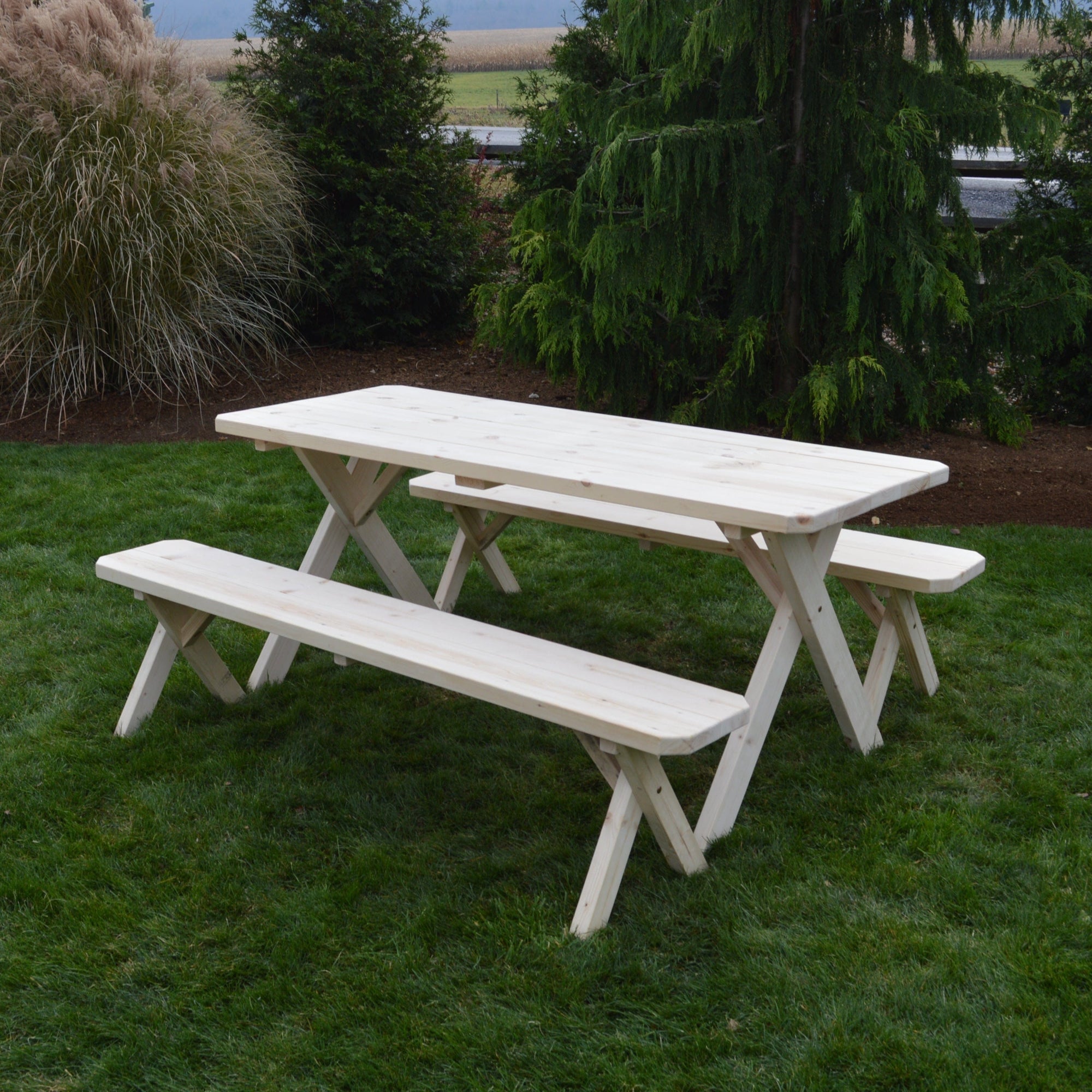 Keystone Amish Co. Spruce Crossleg Outdoor Dining Set