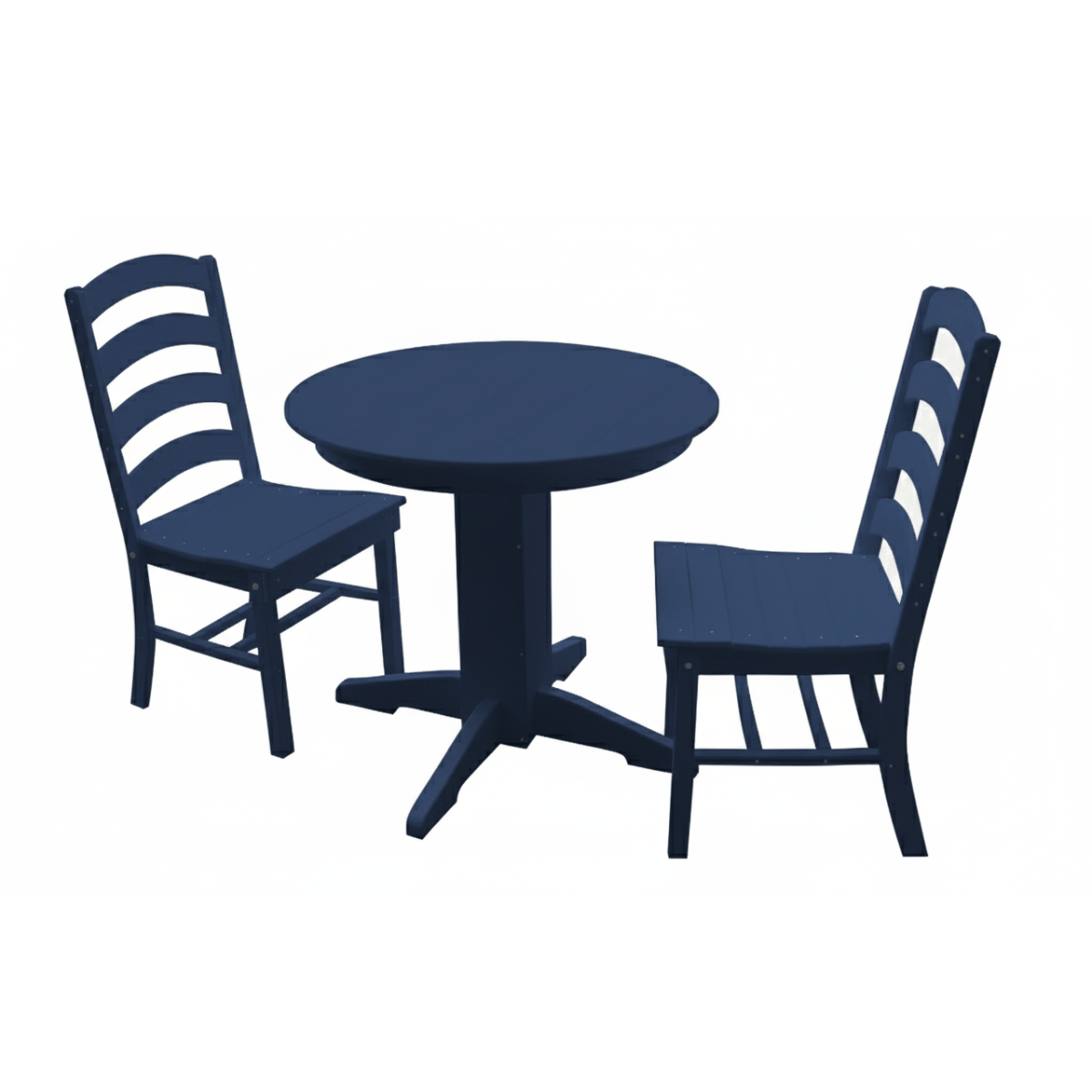 Keystone Amish Co. Poly Composite Josie 3-Piece Outdoor Dining Set with Round Table