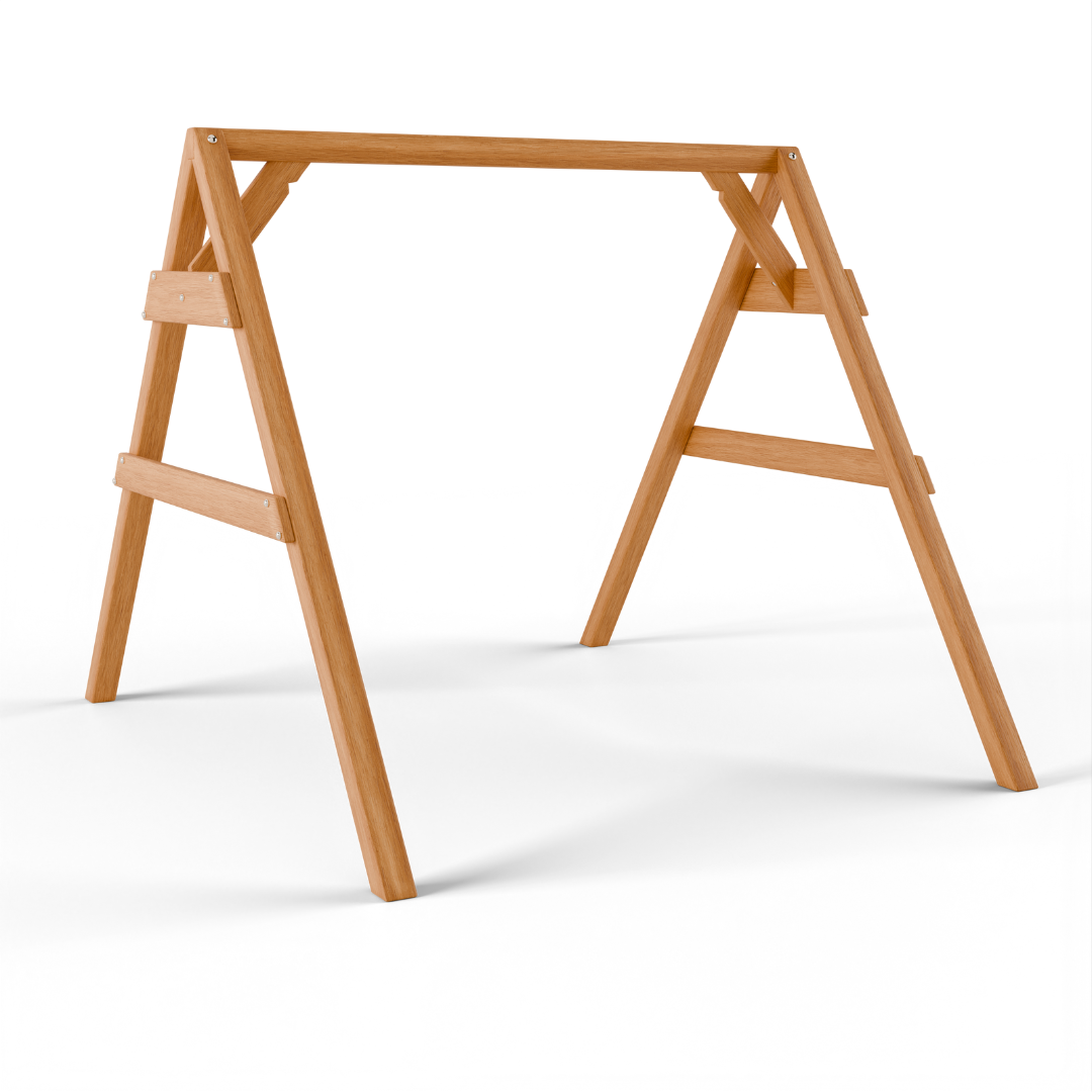 A-Frame 4x4 Swing Stand in Natural Stain