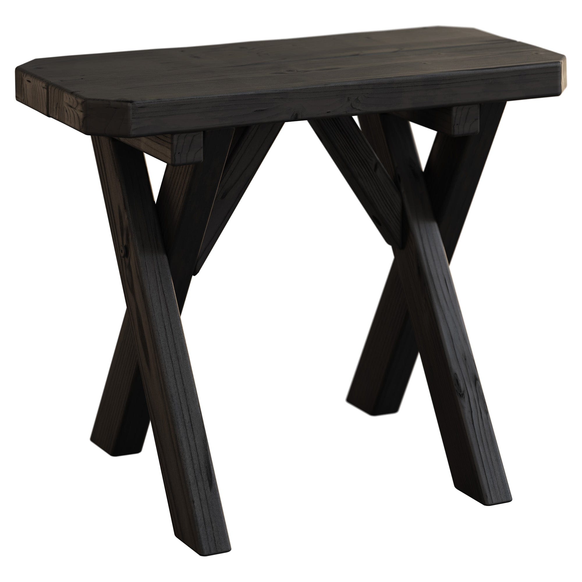 Keystone Amish Co. Spruce Crossleg Wooden Outdoor Dining Bench