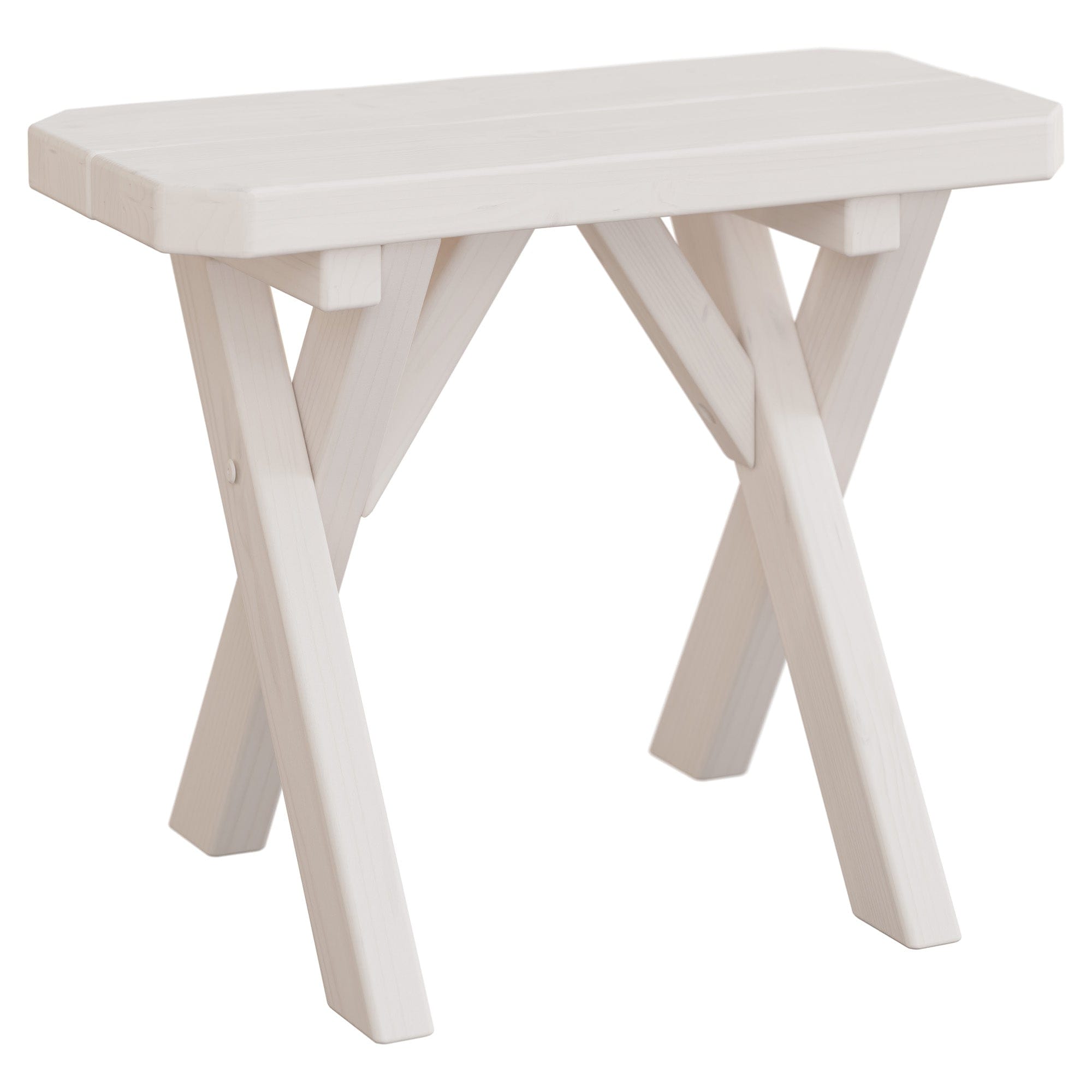 Keystone Amish Co. Spruce Crossleg Wooden Outdoor Dining Bench