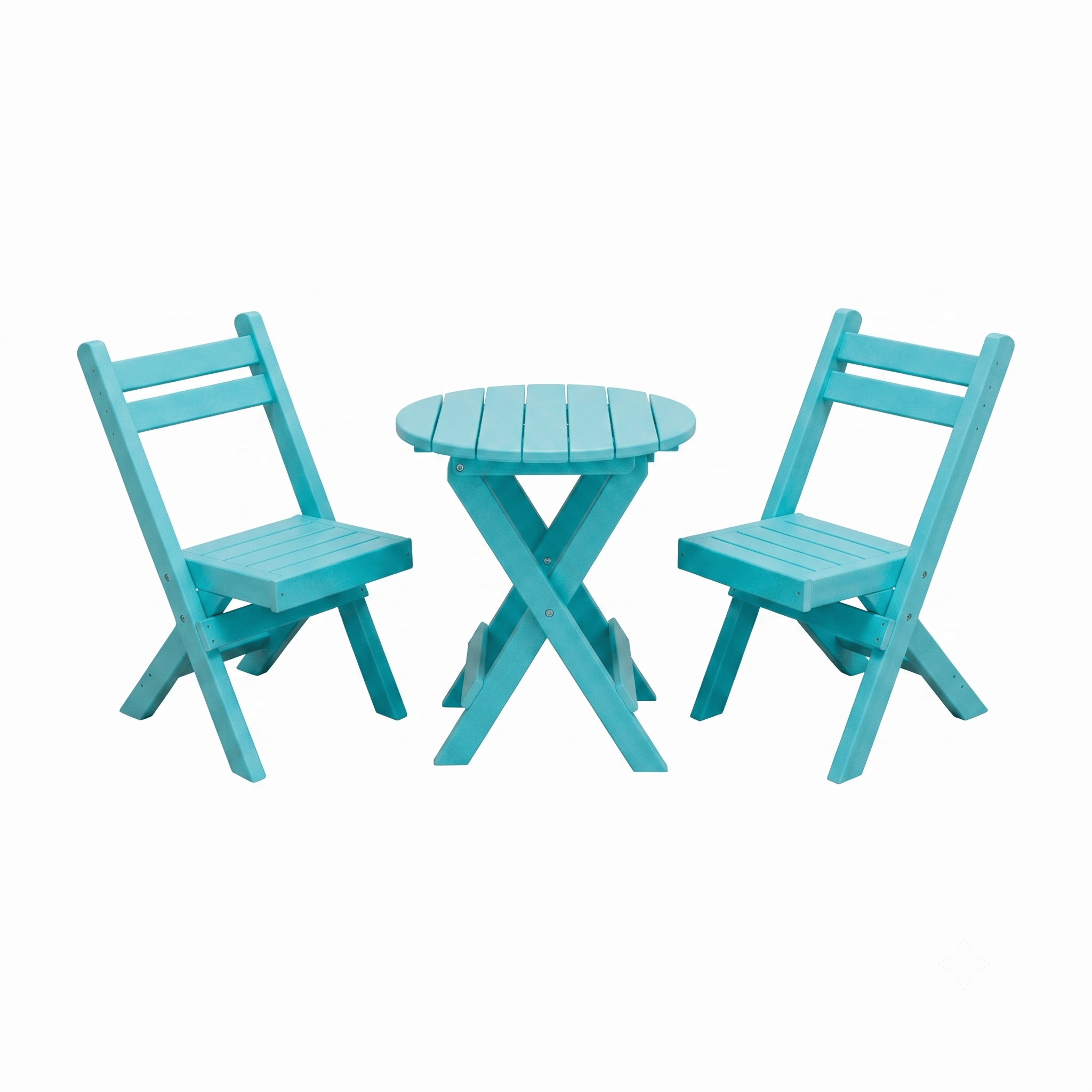 Keystone Amish Co. Coronado Poly Composite Round Folding Bistro Set