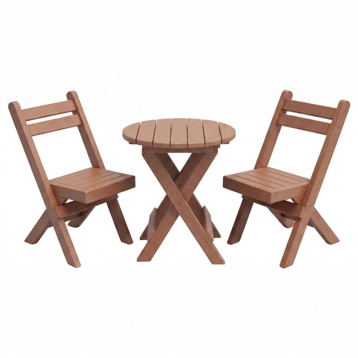Keystone Amish Co. Coronado Poly Composite Round Folding Bistro Set