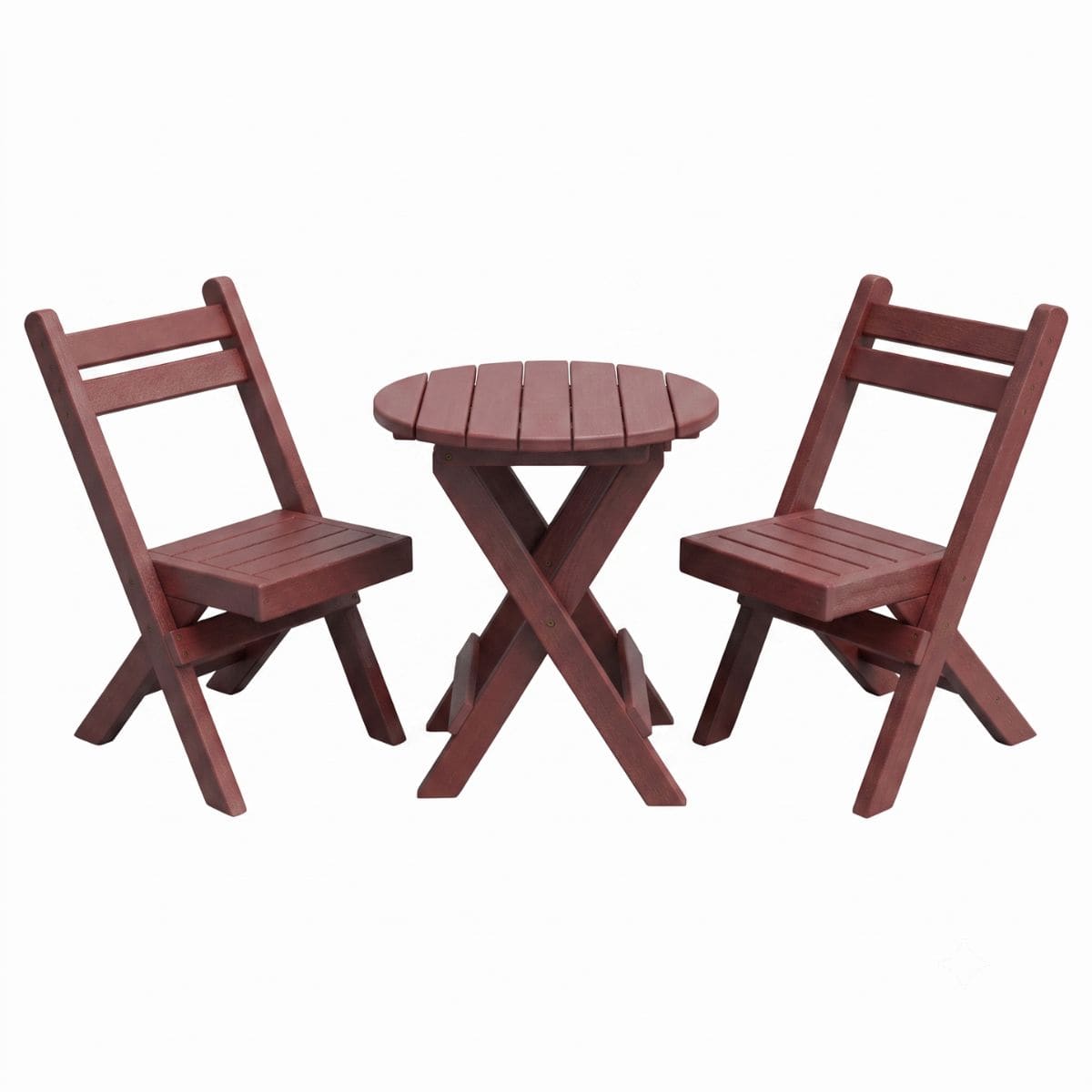Keystone Amish Co. Coronado Poly Composite Round Folding Bistro Set