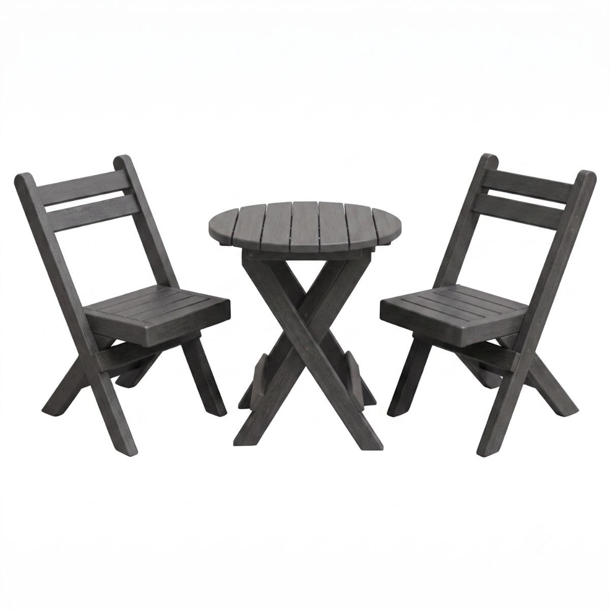 Keystone Amish Co. Coronado Poly Composite Round Folding Bistro Set