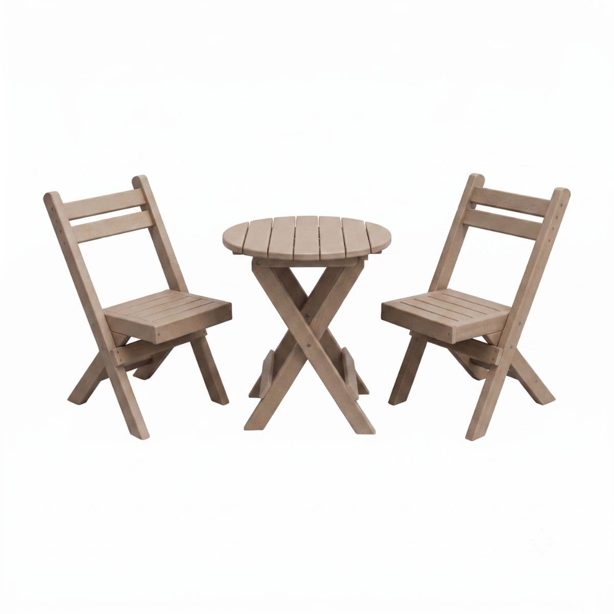Keystone Amish Co. Coronado Poly Composite Round Folding Bistro Set