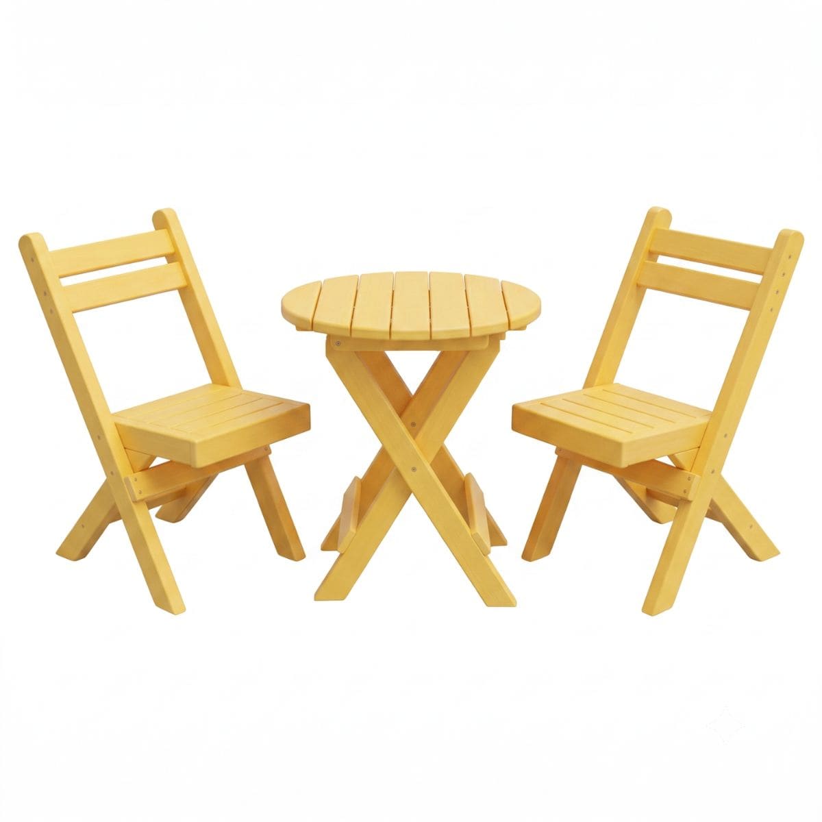 Keystone Amish Co. Coronado Poly Composite Round Folding Bistro Set