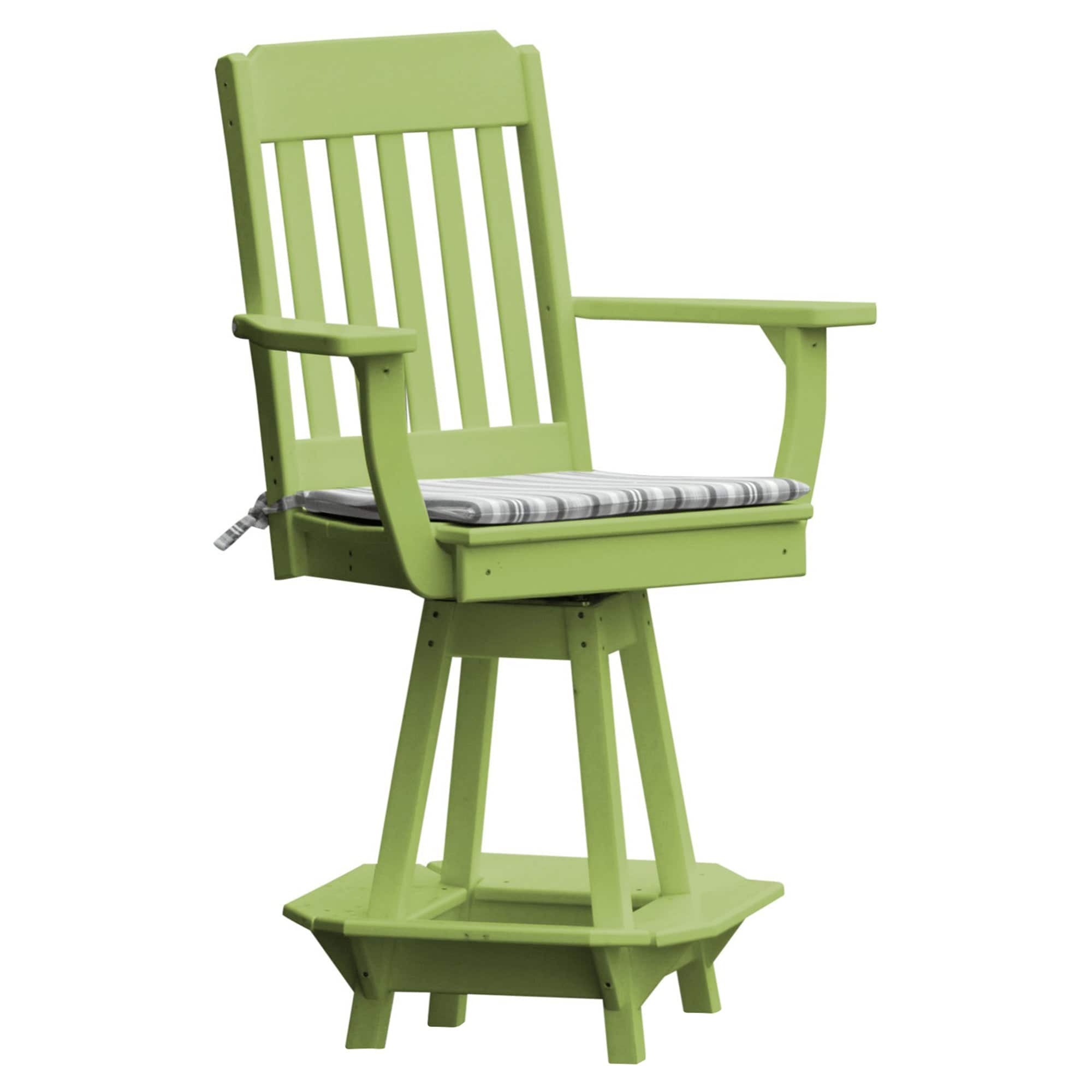 Keystone Amish Co. Traditional Poly Swivel Counter Height Chair