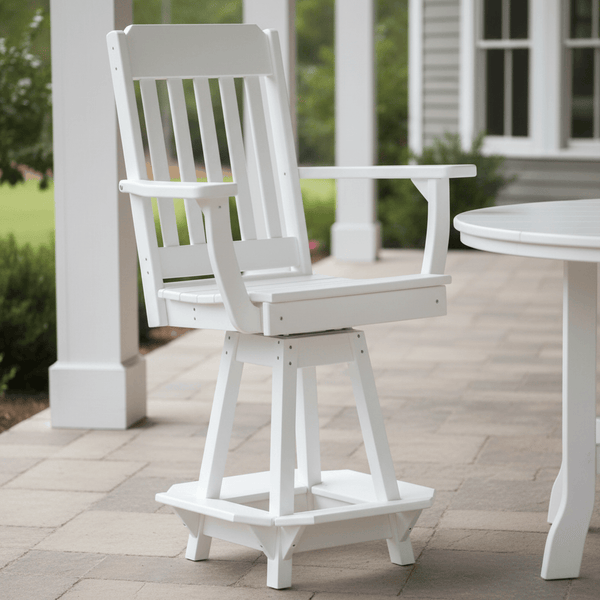 Keystone Amish Co. Traditional Poly Swivel Counter Height Chair