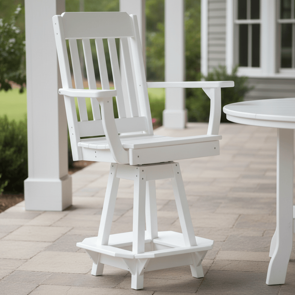 Keystone Amish Co. Traditional Poly Swivel Counter Height Chair