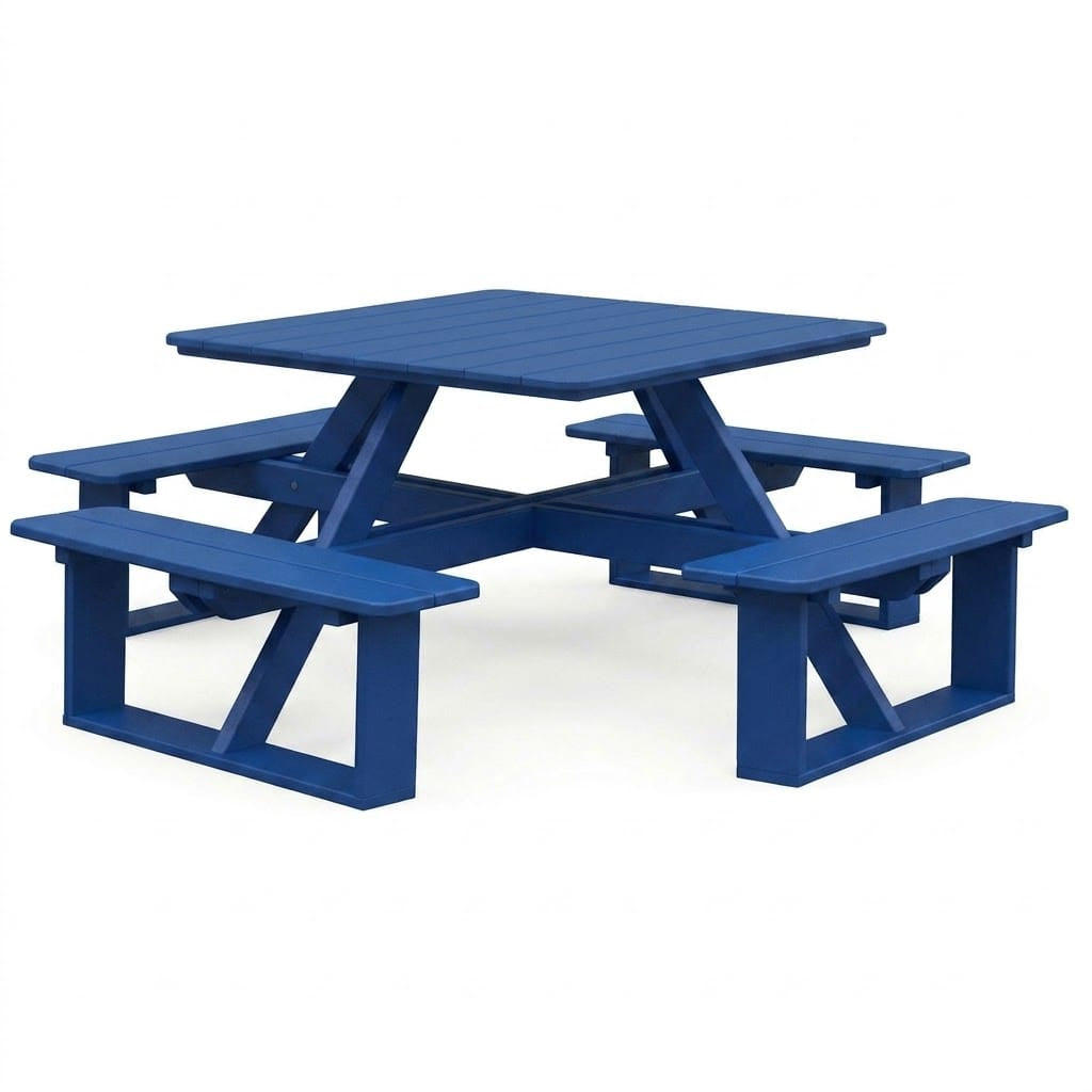 Keystone Amish Co. Poly Composite Square Walk-In Picnic Table