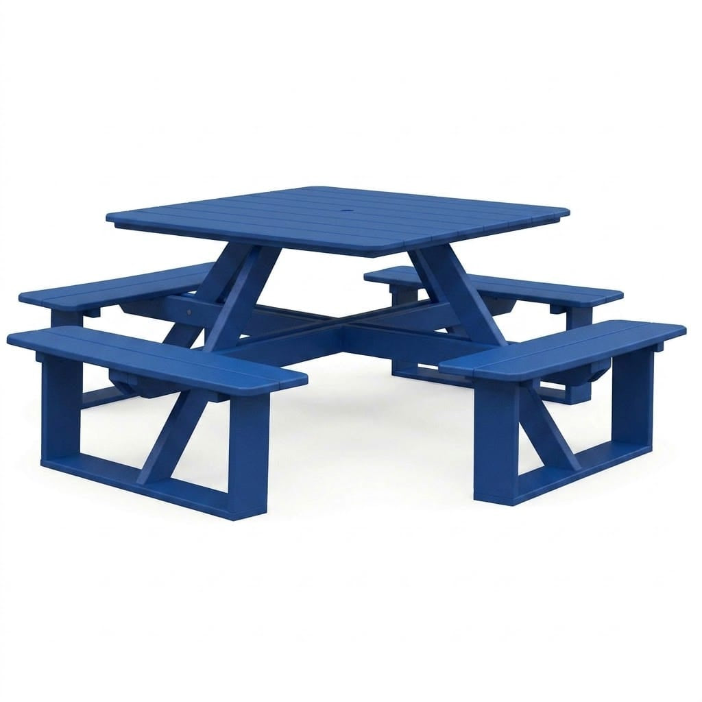 Keystone Amish Co. Poly Composite Square Walk-In Picnic Table