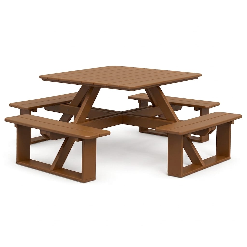 Keystone Amish Co. Poly Composite Square Walk-In Picnic Table