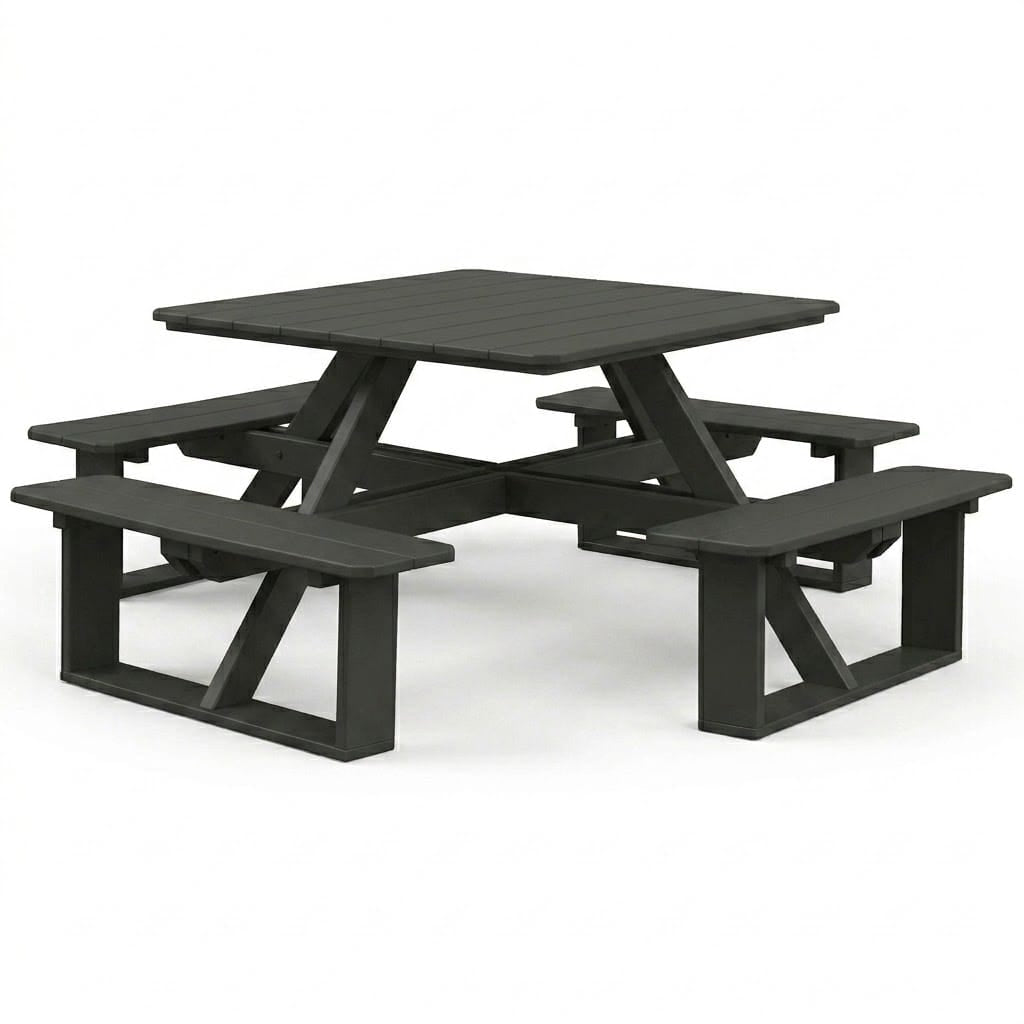 Keystone Amish Co. Poly Composite Square Walk-In Picnic Table