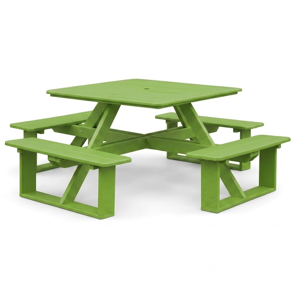 Keystone Amish Co. Poly Composite Square Walk-In Picnic Table