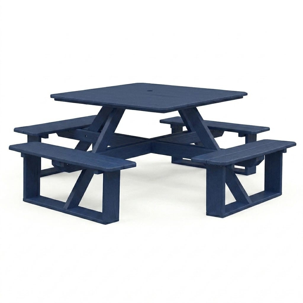 Keystone Amish Co. Poly Composite Square Walk-In Picnic Table