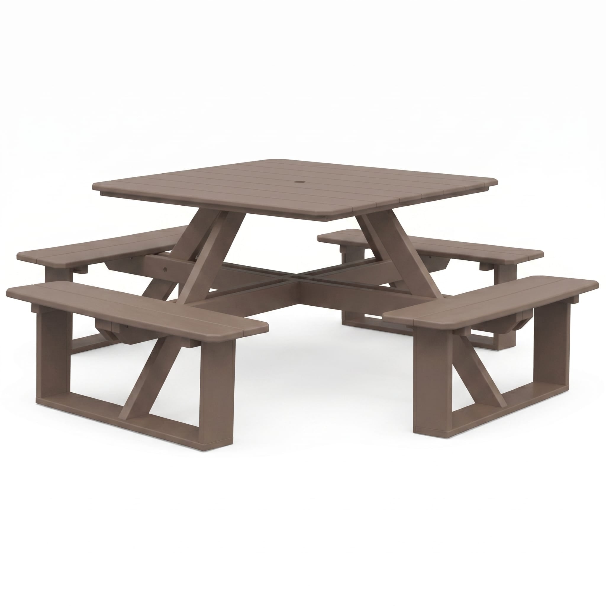 Keystone Amish Co. Poly Composite Square Walk-In Picnic Table