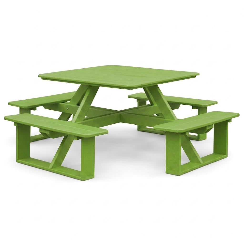 Keystone Amish Co. Poly Composite Square Walk-In Picnic Table