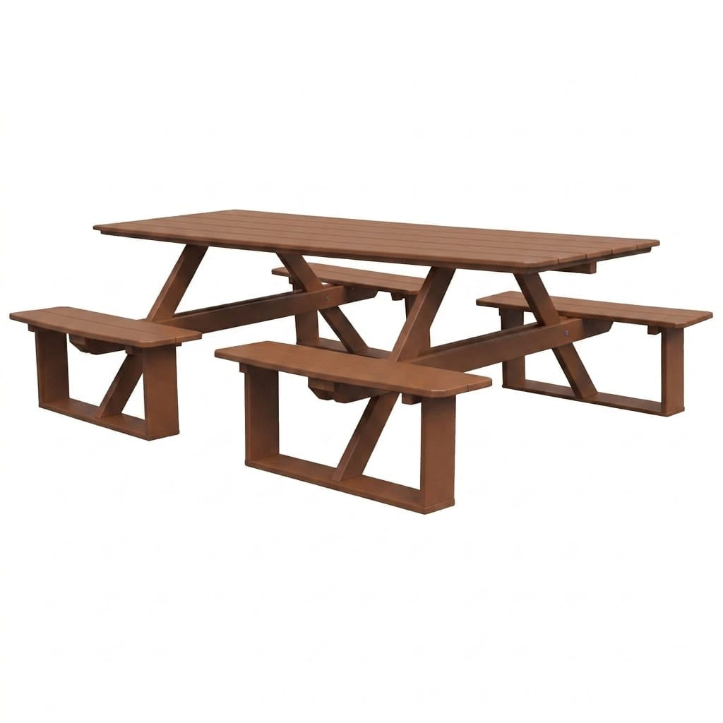 Keystone Amish Co. Traditional Walk-In Poly Lumber Picnic Table
