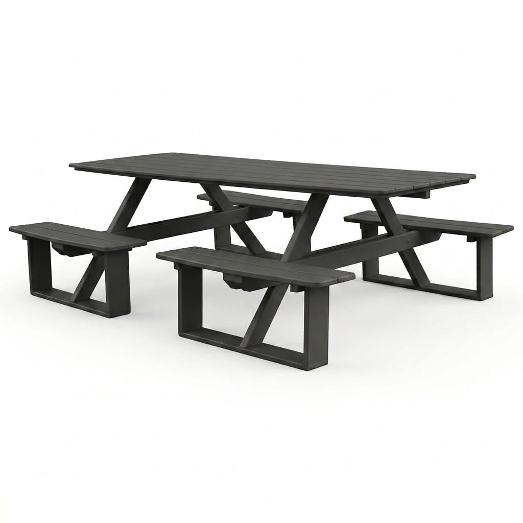 Keystone Amish Co. Traditional Walk-In Poly Lumber Picnic Table