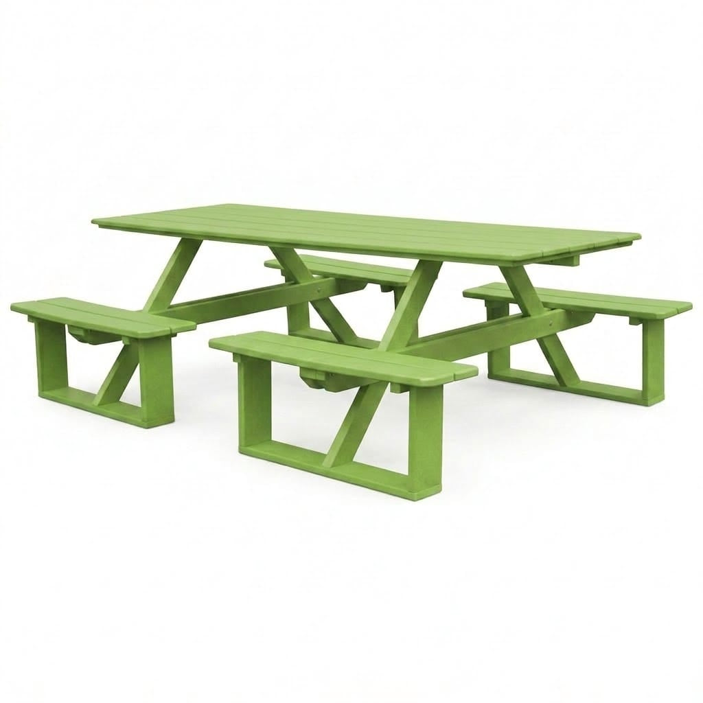 Keystone Amish Co. Traditional Walk-In Poly Lumber Picnic Table