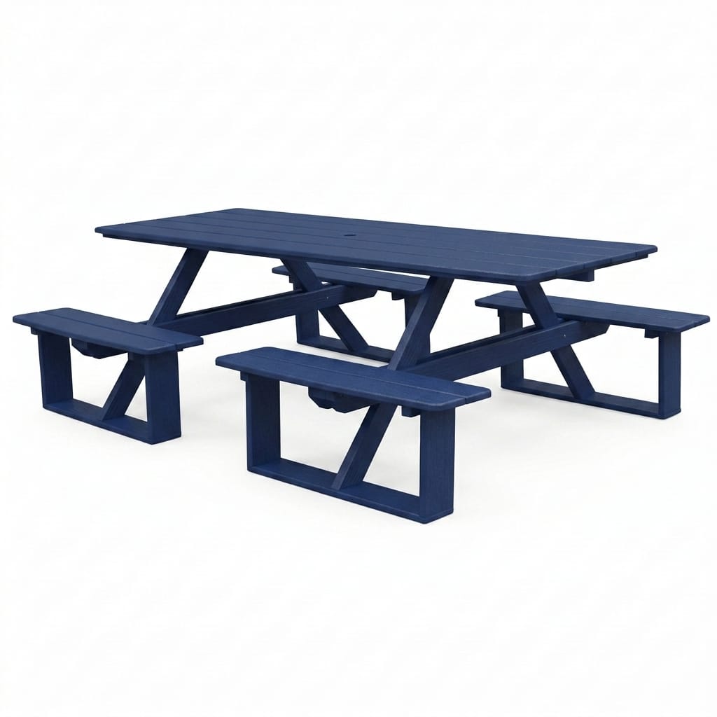 Keystone Amish Co. Traditional Walk-In Poly Lumber Picnic Table