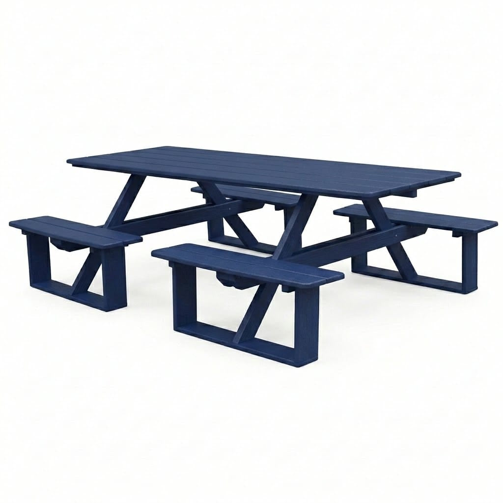 Keystone Amish Co. Traditional Walk-In Poly Lumber Picnic Table