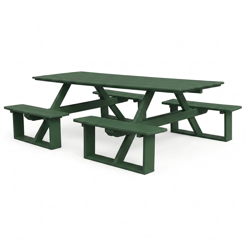 Keystone Amish Co. Traditional Walk-In Poly Lumber Picnic Table