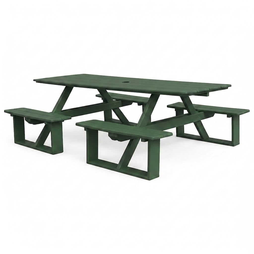 Keystone Amish Co. Traditional Walk-In Poly Lumber Picnic Table
