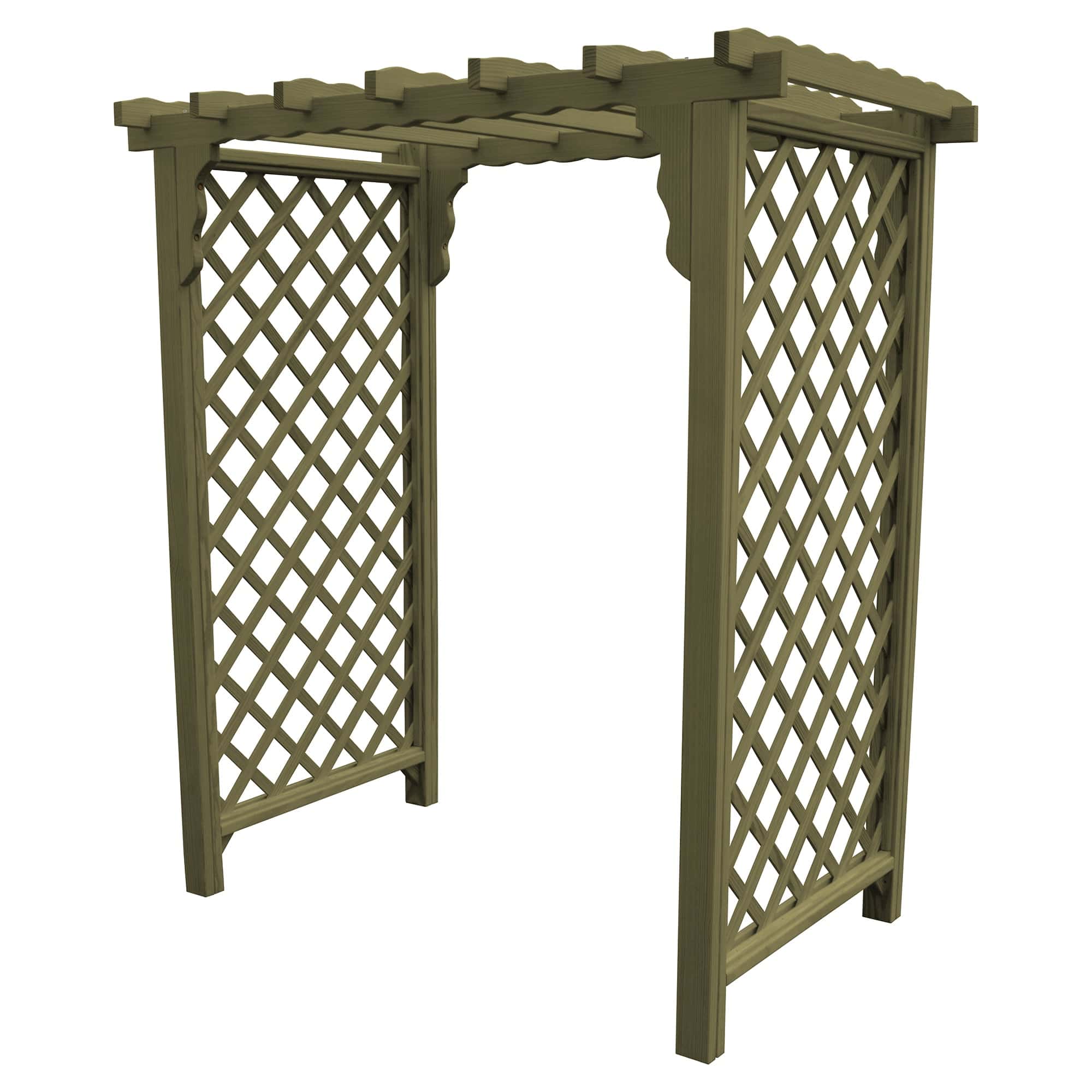 Heritage Lawncraft Manchester Pressure Treated Wooden Garden Arbor