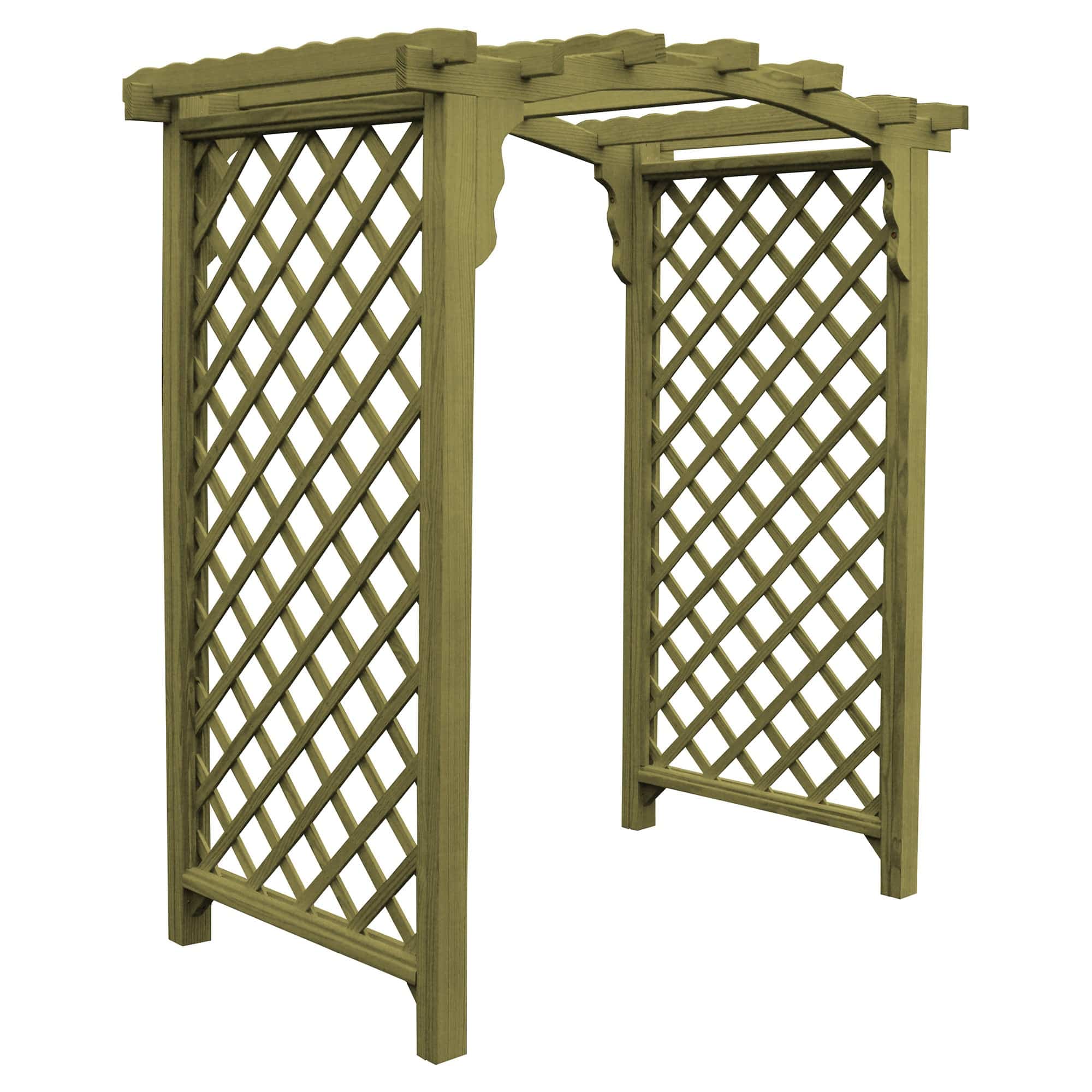 Heritage Lawncraft Newberry Pressure Treated Wooden Garden Arbor